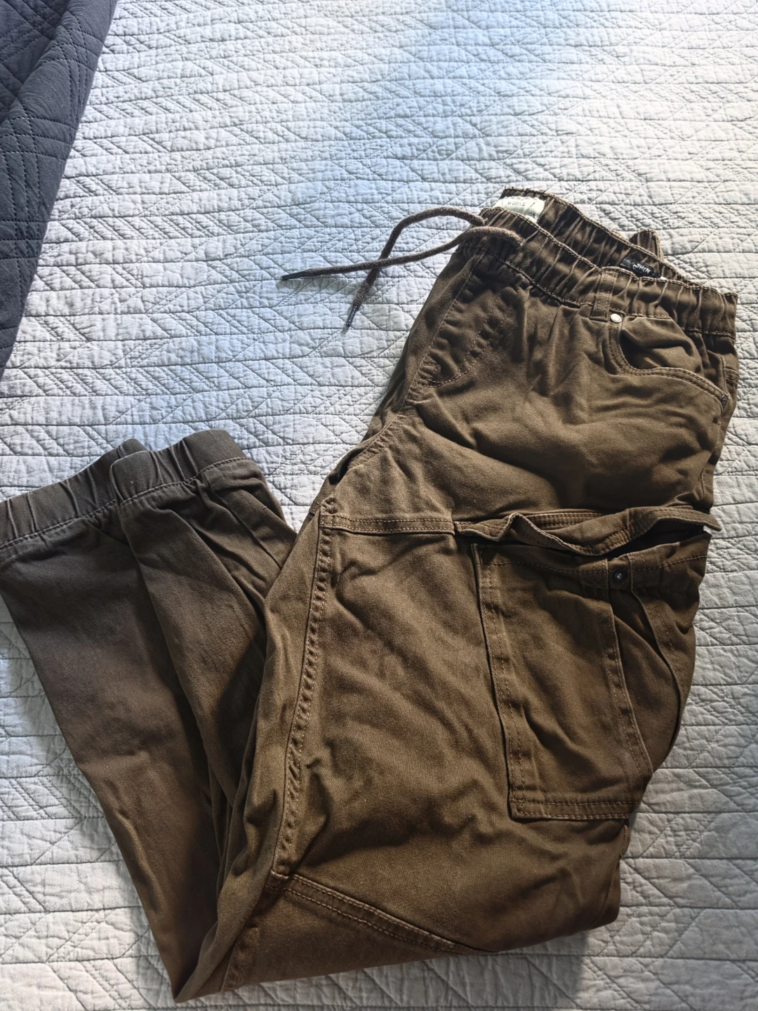 Jeaniologie Cohen Twill Cargo Joggers - Brown