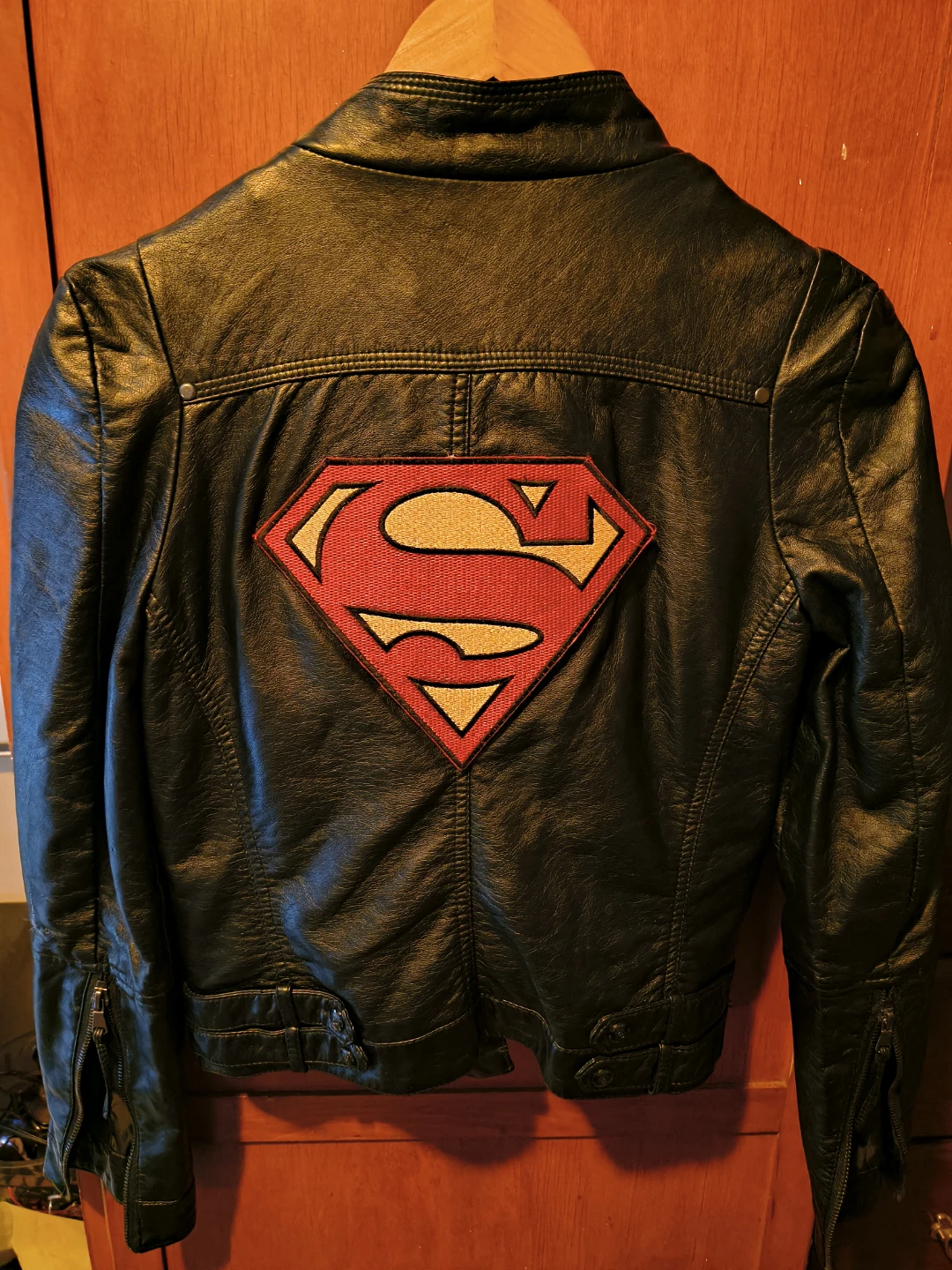 Black Superman Leather Jacket