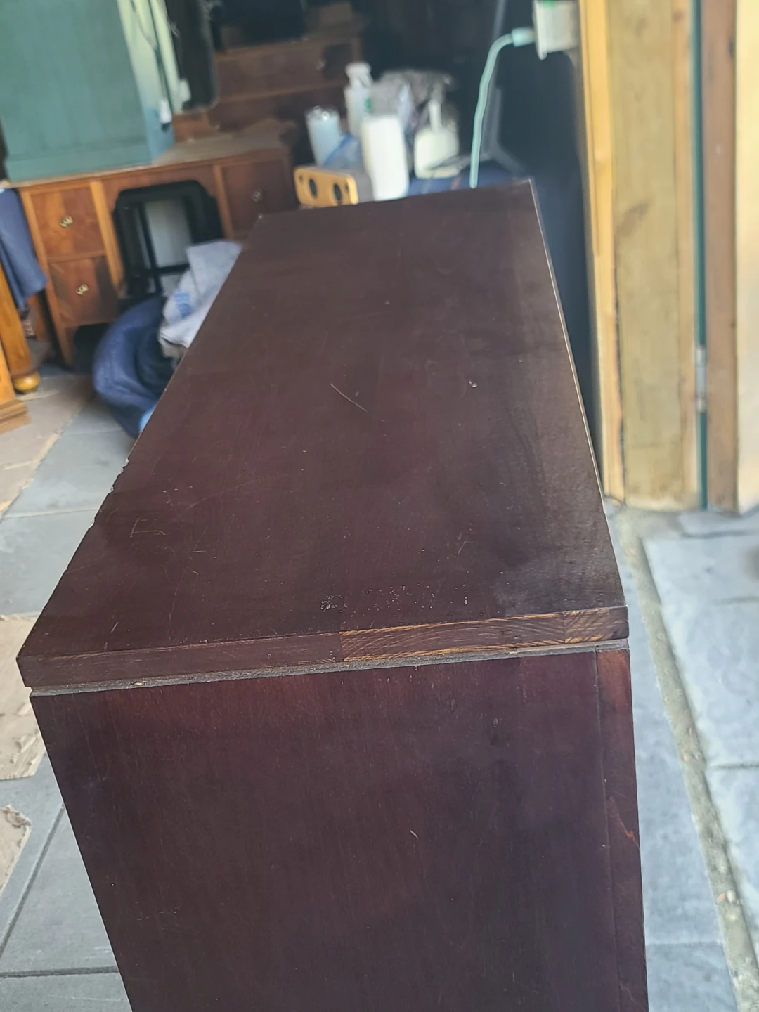 Dark Brown Wooden Bookshelf - photo 5