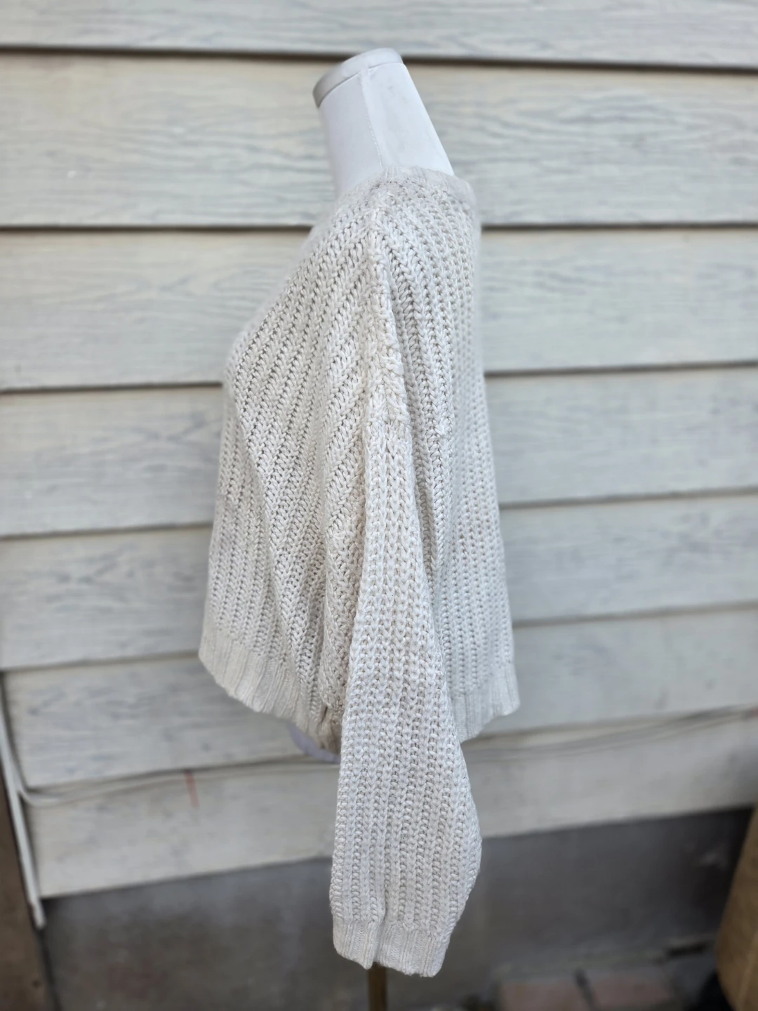 American Eagle Cream Knit Sweater - photo 3
