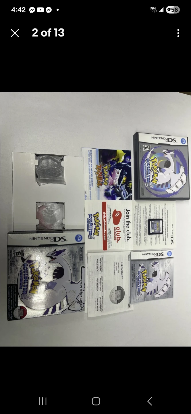 Pokemon soul silver ds complete. Collectors condition - photo 2