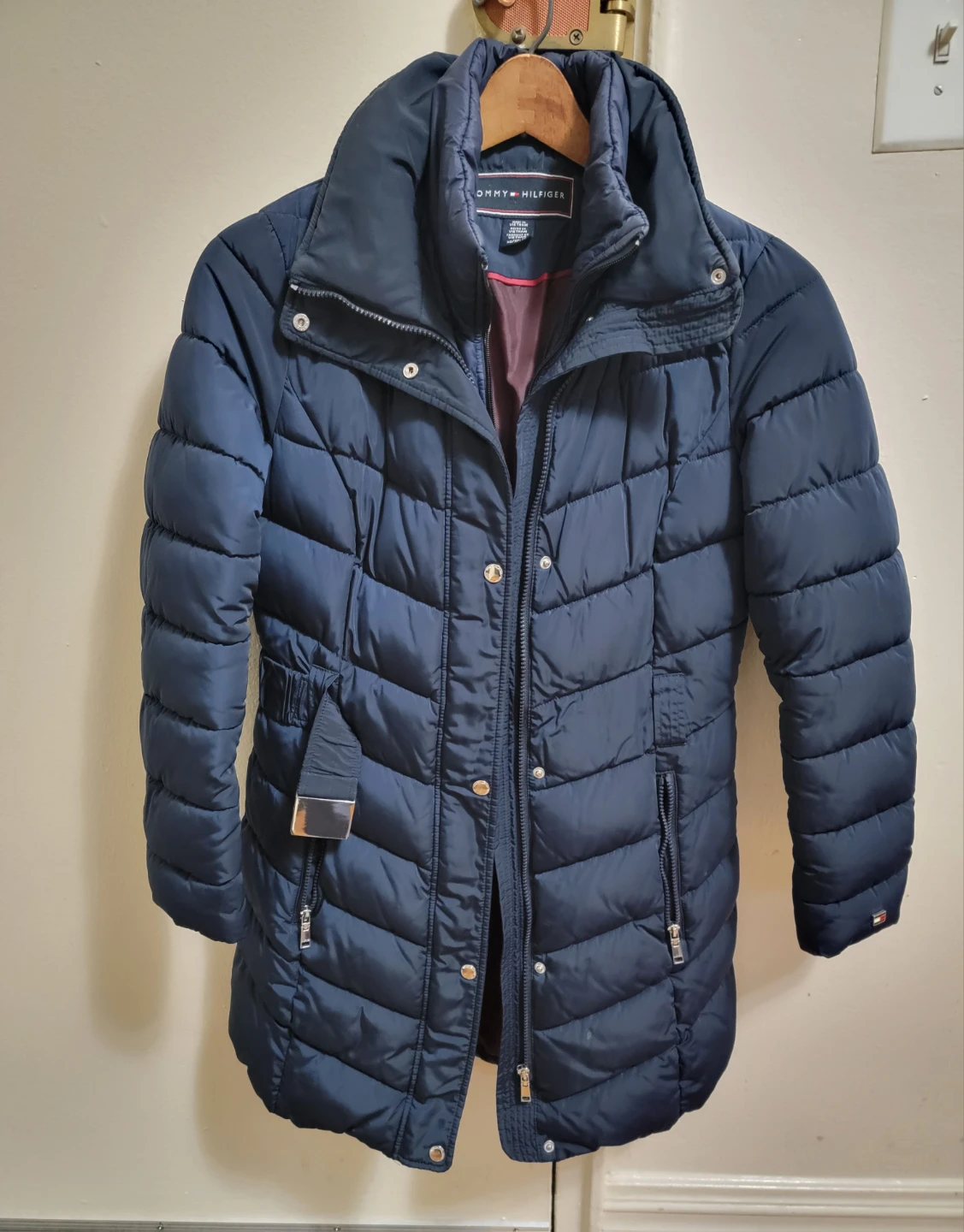 Tommy Hilfiger Women's Navy Puffer Jacket