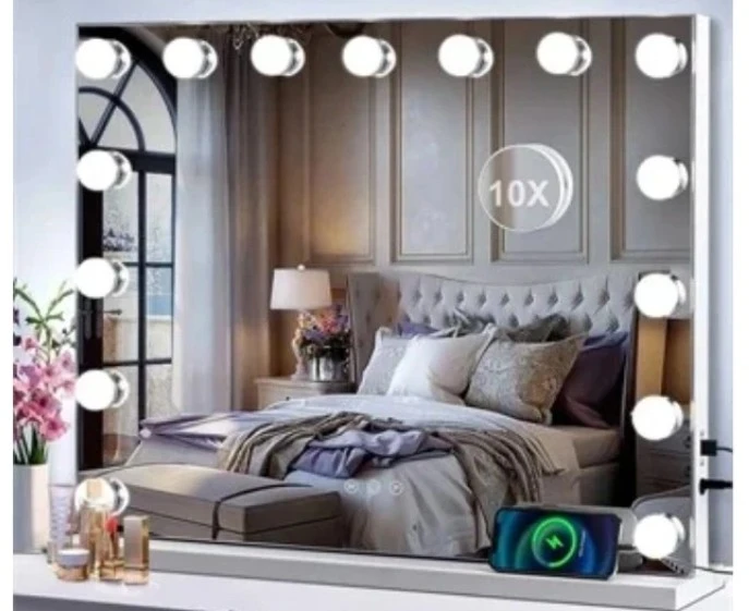 LED Vanity Mirror with Lights and USB Charger