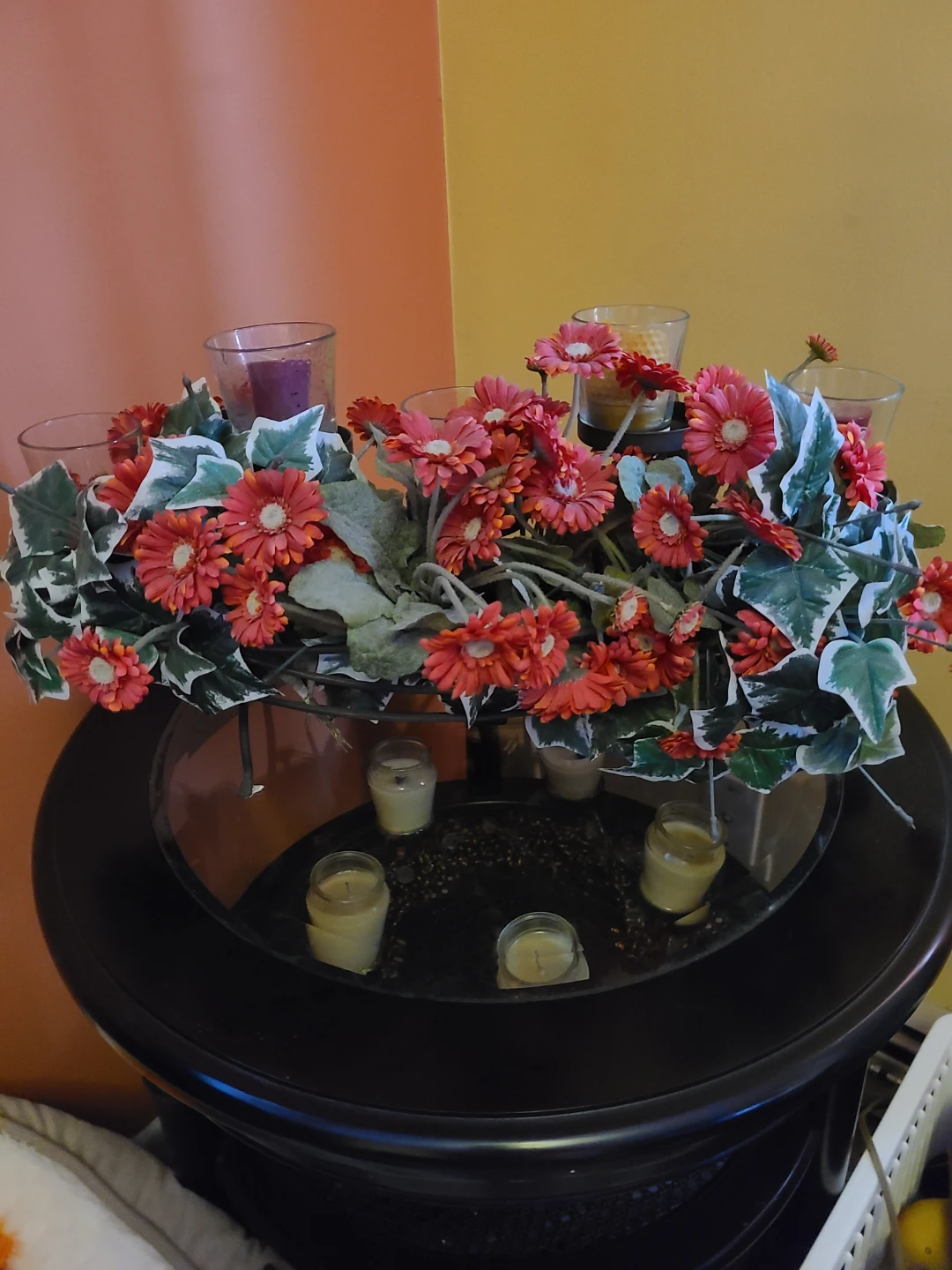 Floral Candle Centerpiece