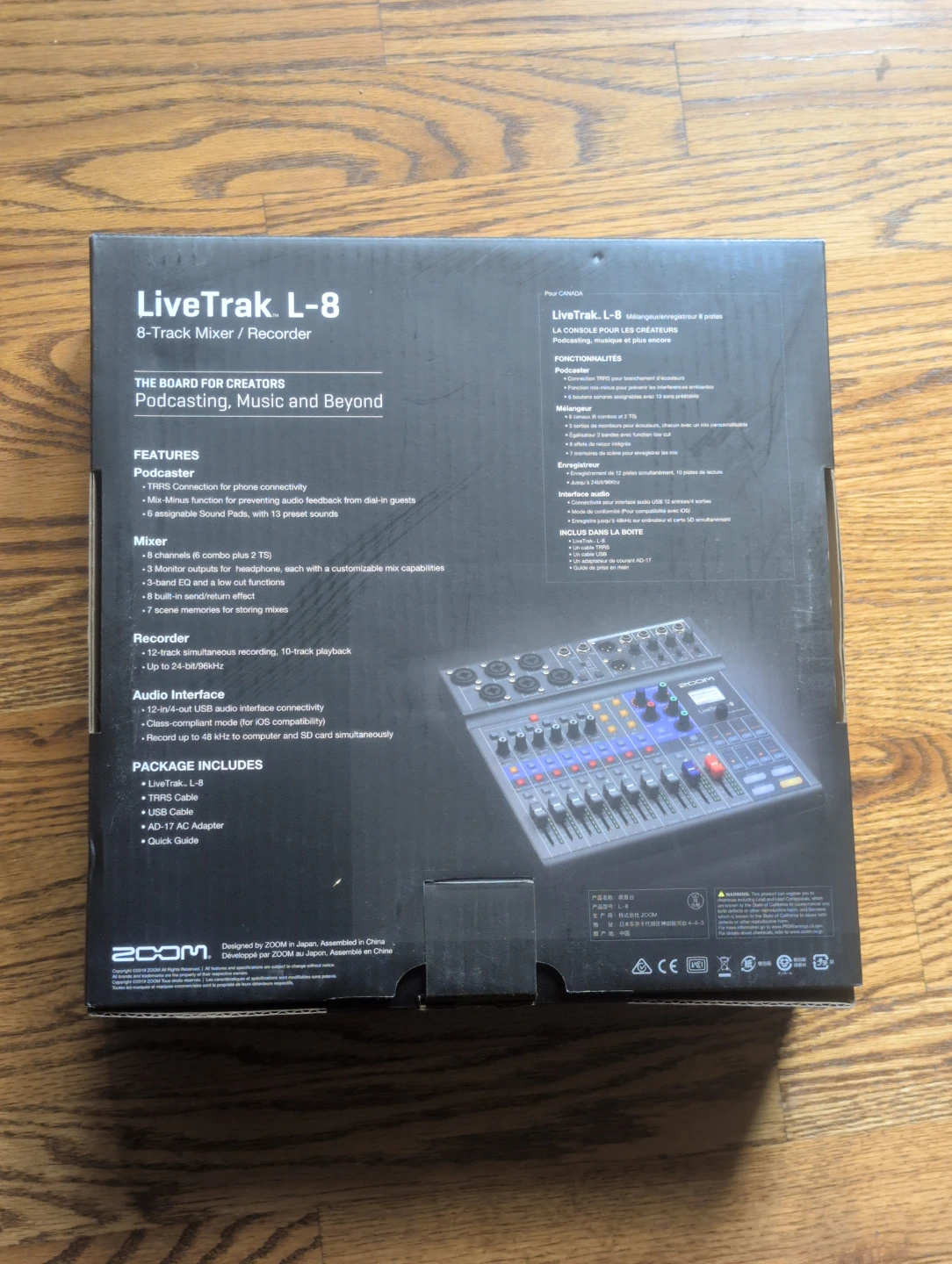 Zoom LiveTrak L-8 8-Track Mixer and Recorder - photo 4