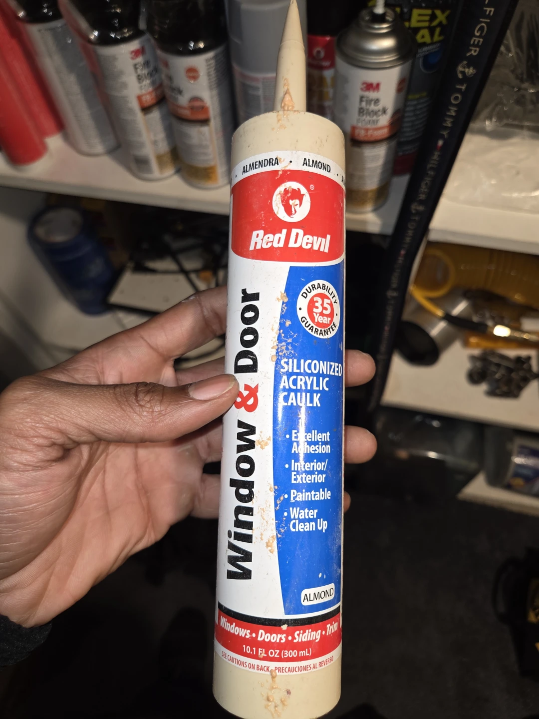 Red Devil Window & Door Siliconized Acrylic Caulk Almond