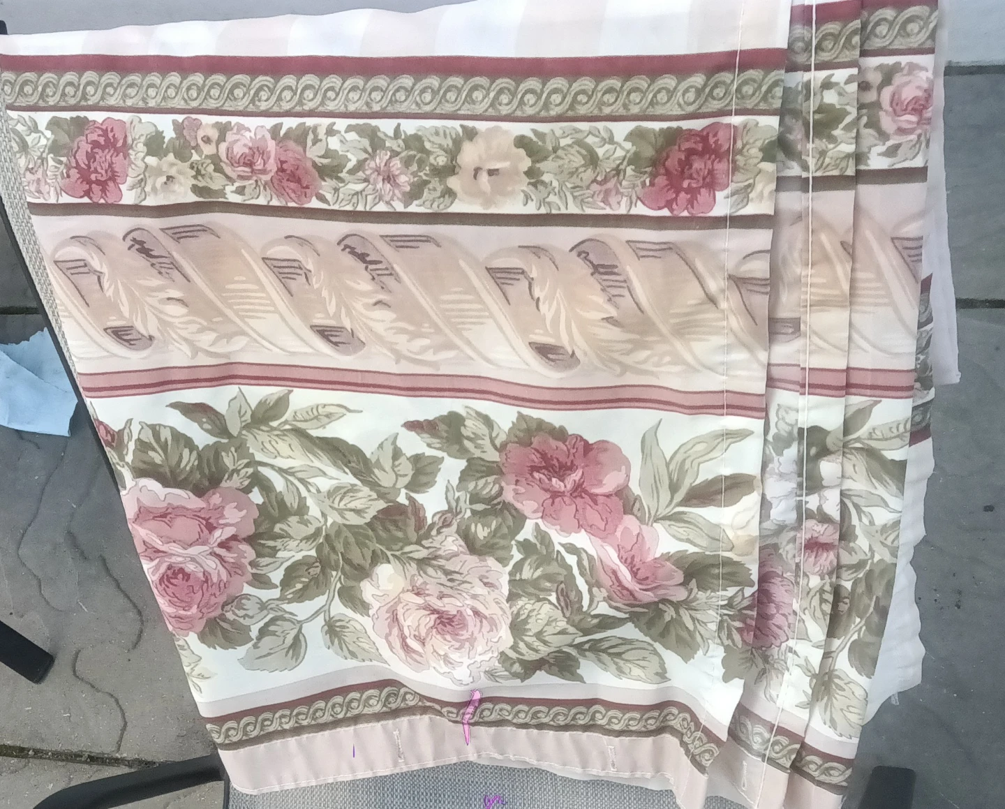 Floral Print Shower Curtain