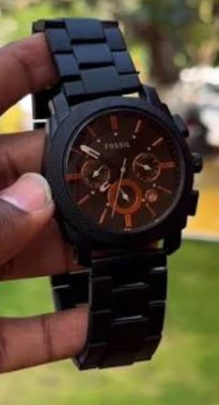 Fossil Black Chronograph Watch
