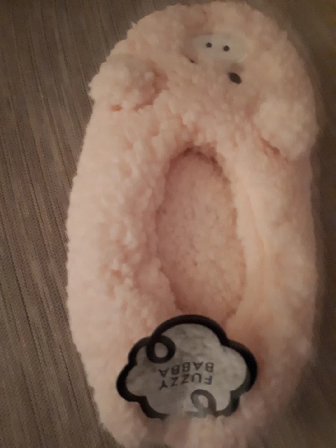 New- Fuzzy Babba Pig Slipper Socks - photo 2