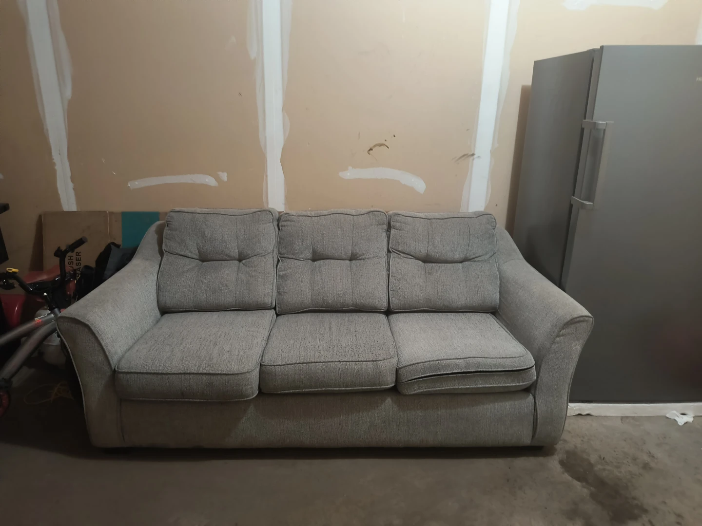 Light Grey Three-Seater Sofa - photo 3
