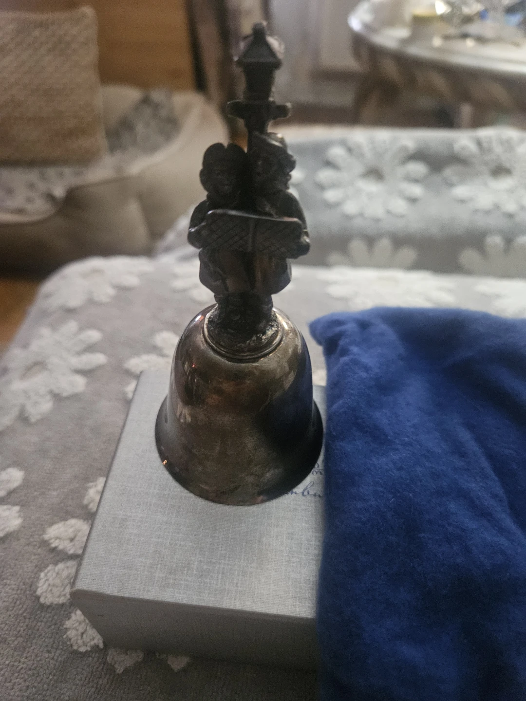 Danbury Mint Silver Plated Bell - photo 3