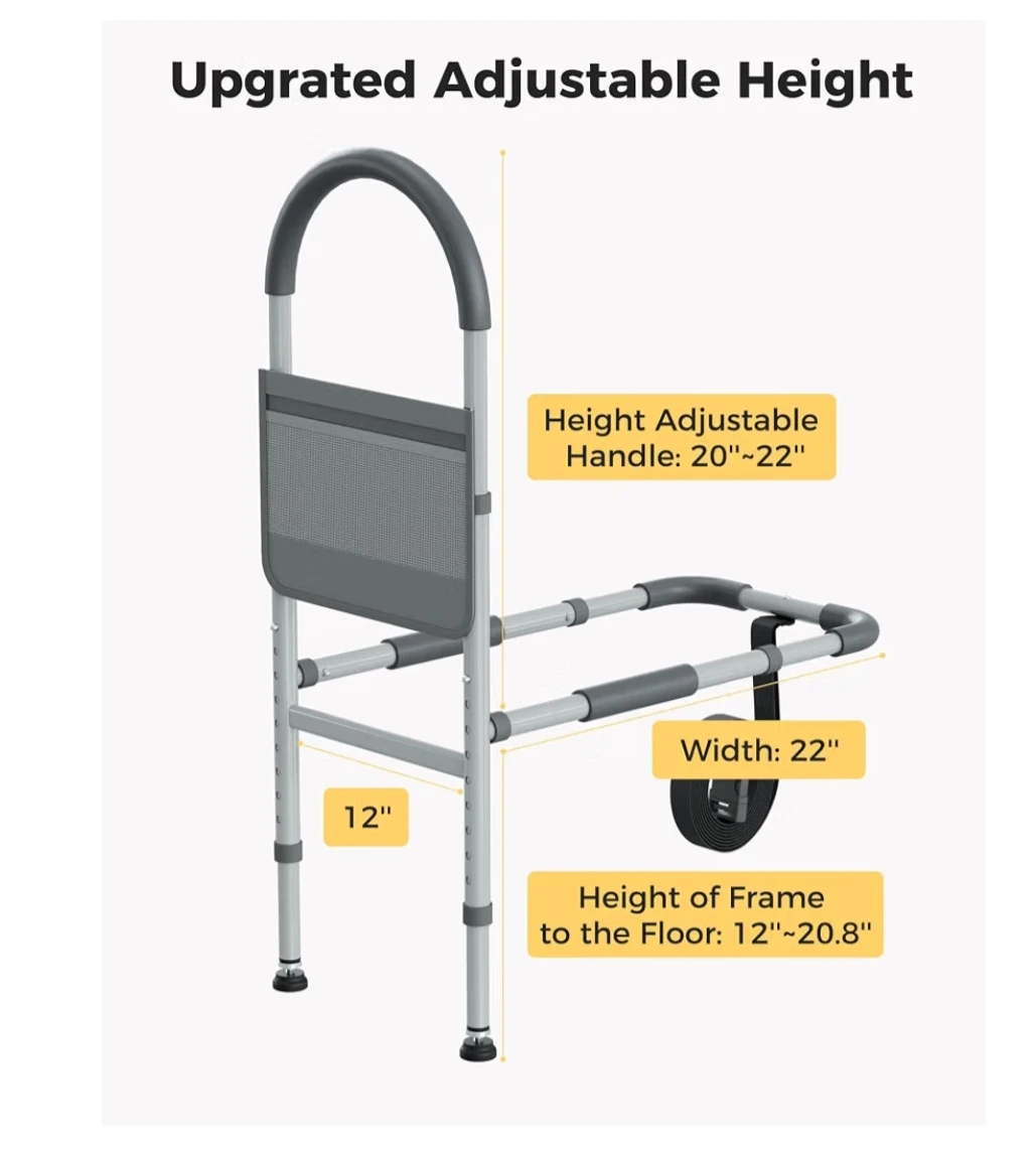 JivaJot Adjustable Bed Assist Bar - photo 4