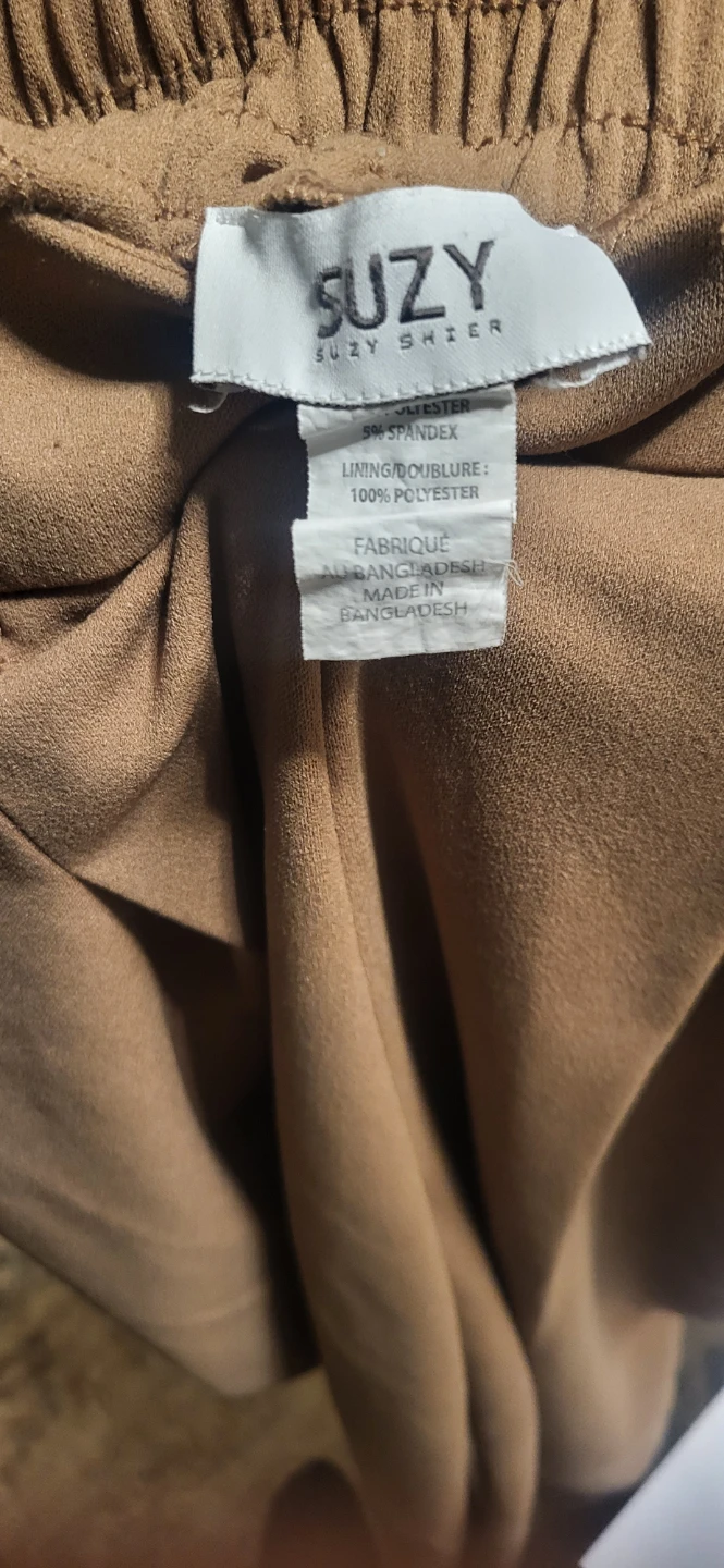 Suzy Shier Tan Wide Leg Trousers - photo 4