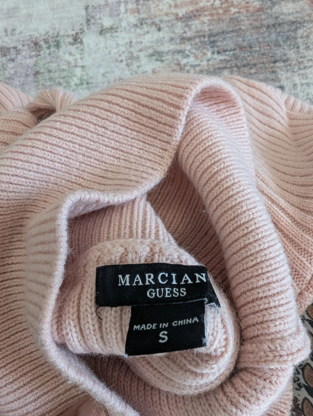 Marciano Guess Ribbed Turtleneck Sweater - Pink - photo 2