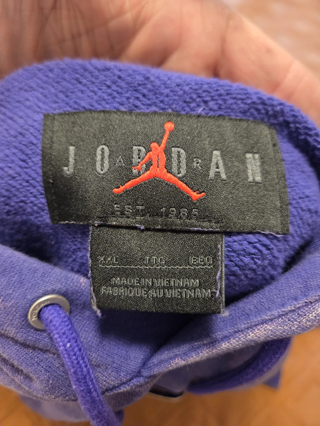 Jordan Flight Acid Wash Purple Hoodie - photo 3