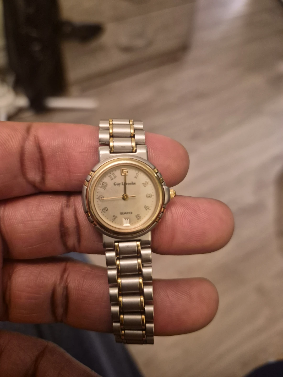 Guy Laroche Quartz Two-Tone Watch