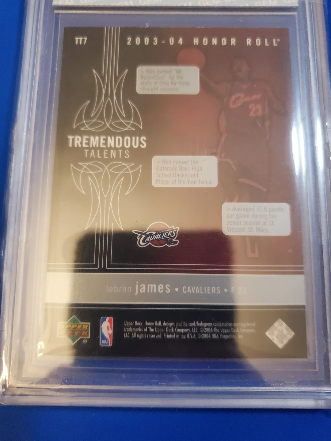 LeBron James Rookie Gem 10 Super RARE! - photo 2