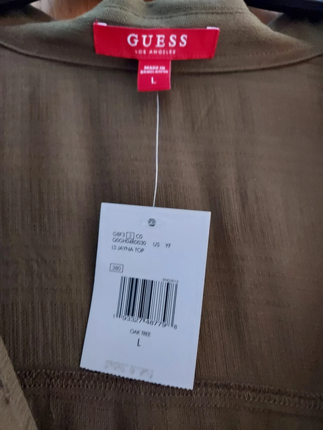 Guess button down drawstring blouse - photo 3
