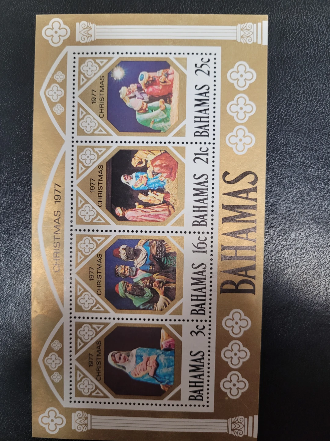 1977 Bahamas Christmas Stamp Sheet - photo 2