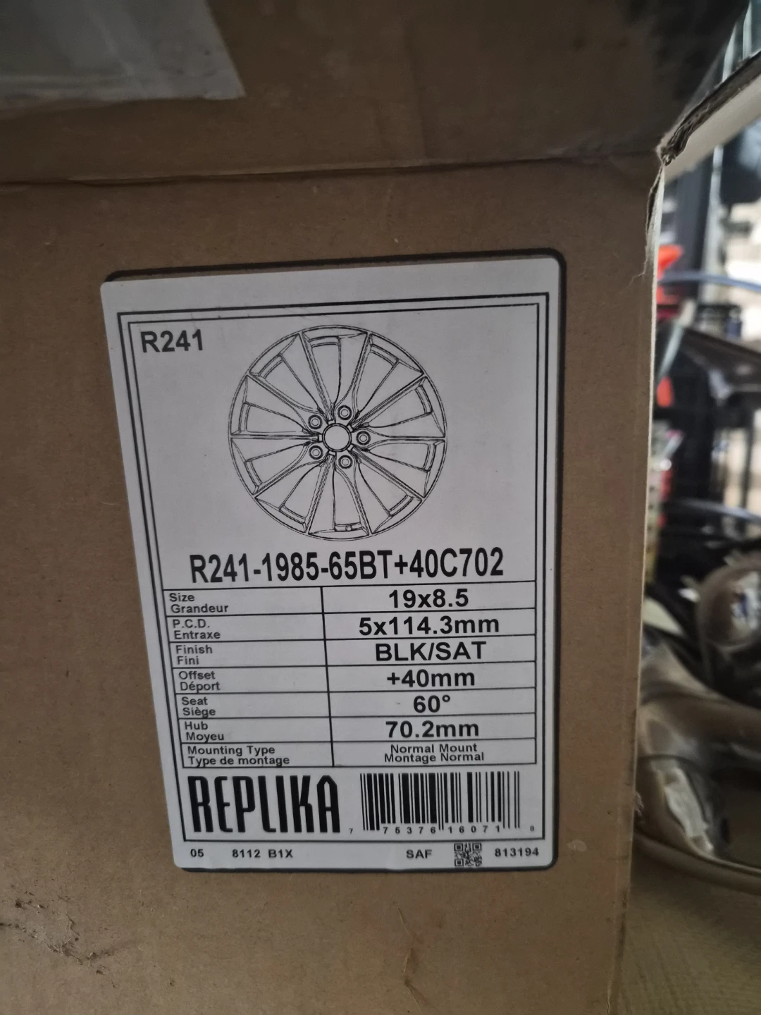 Replika R241 19x8.5 Alloy Wheel - photo 2