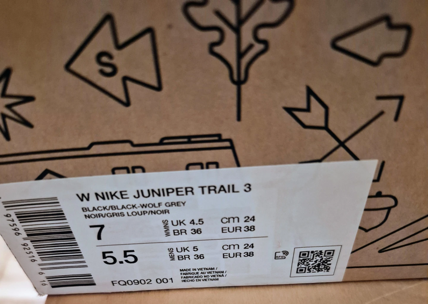 BNIB)Nike Size 7 Juniper Trail 3 Running Shoes - photo 5
