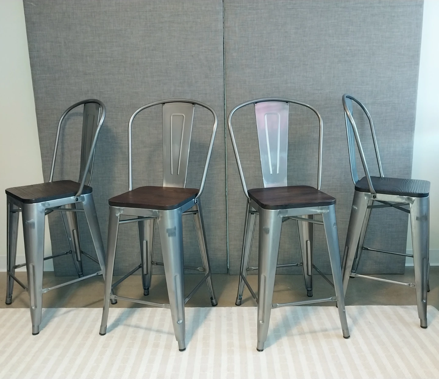 DHP Luxor Bar Stools – Set of 4, 24” Counter Height - photo 3
