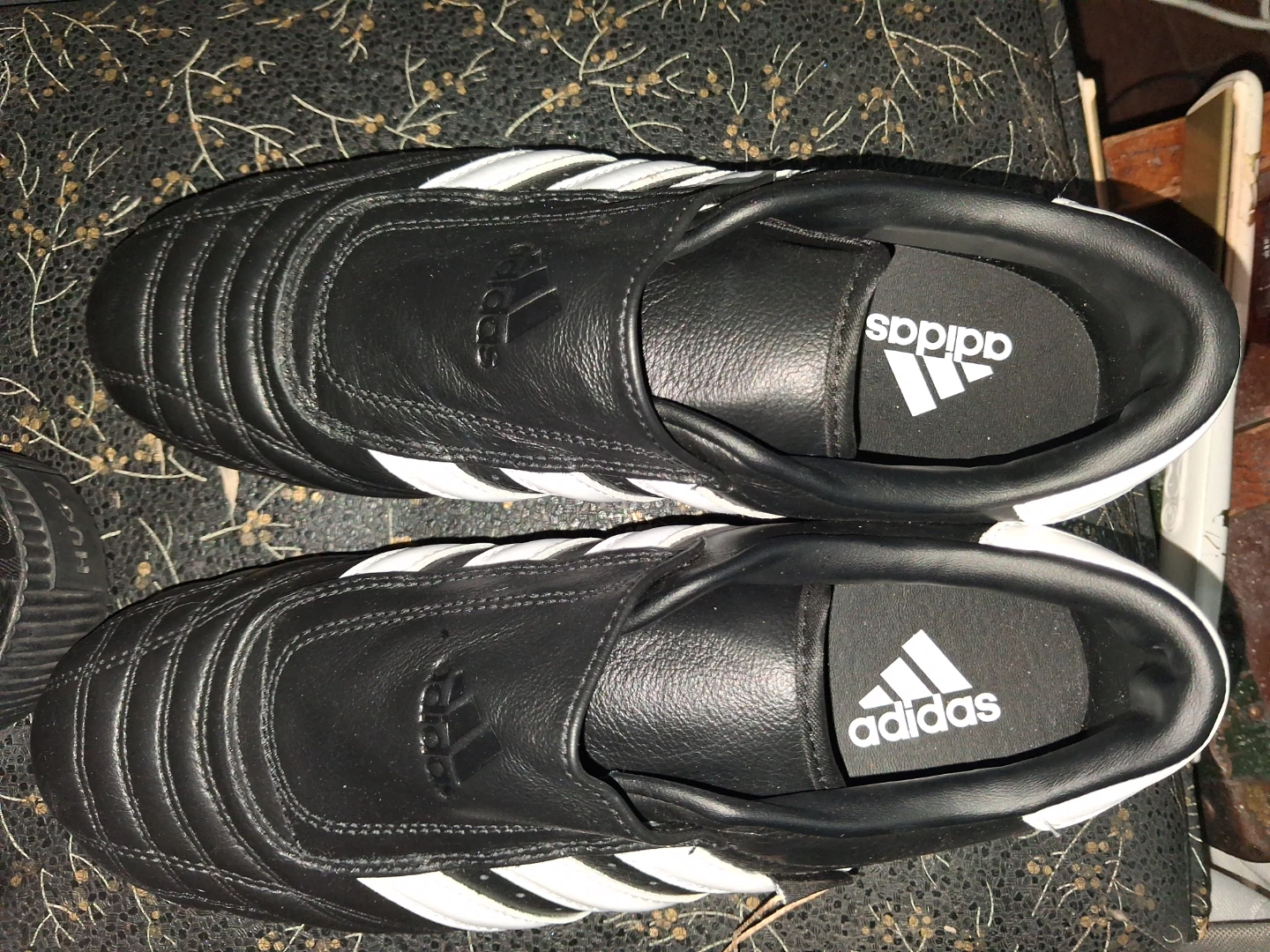 Adidas Taekwondo Shoes Black and White - photo 4