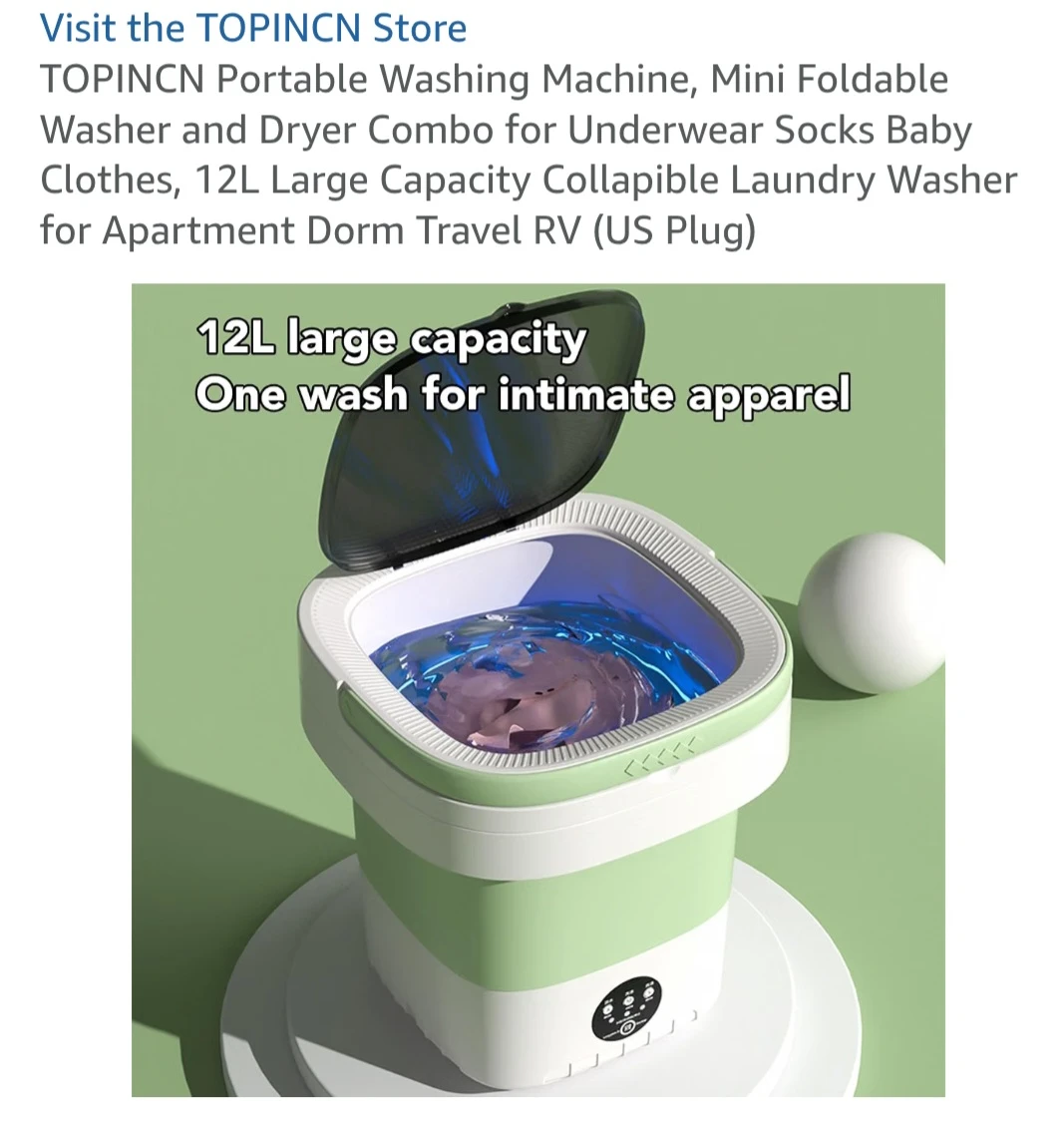TOPINCN Portable Foldable Washing Machine - photo 2