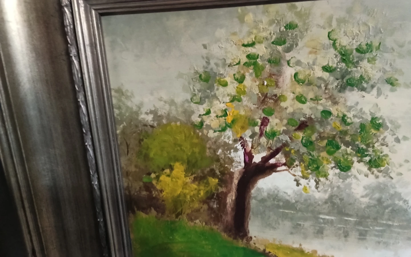 Impressionist Landscape Oil Painting in Premium Custom Frame - photo 4