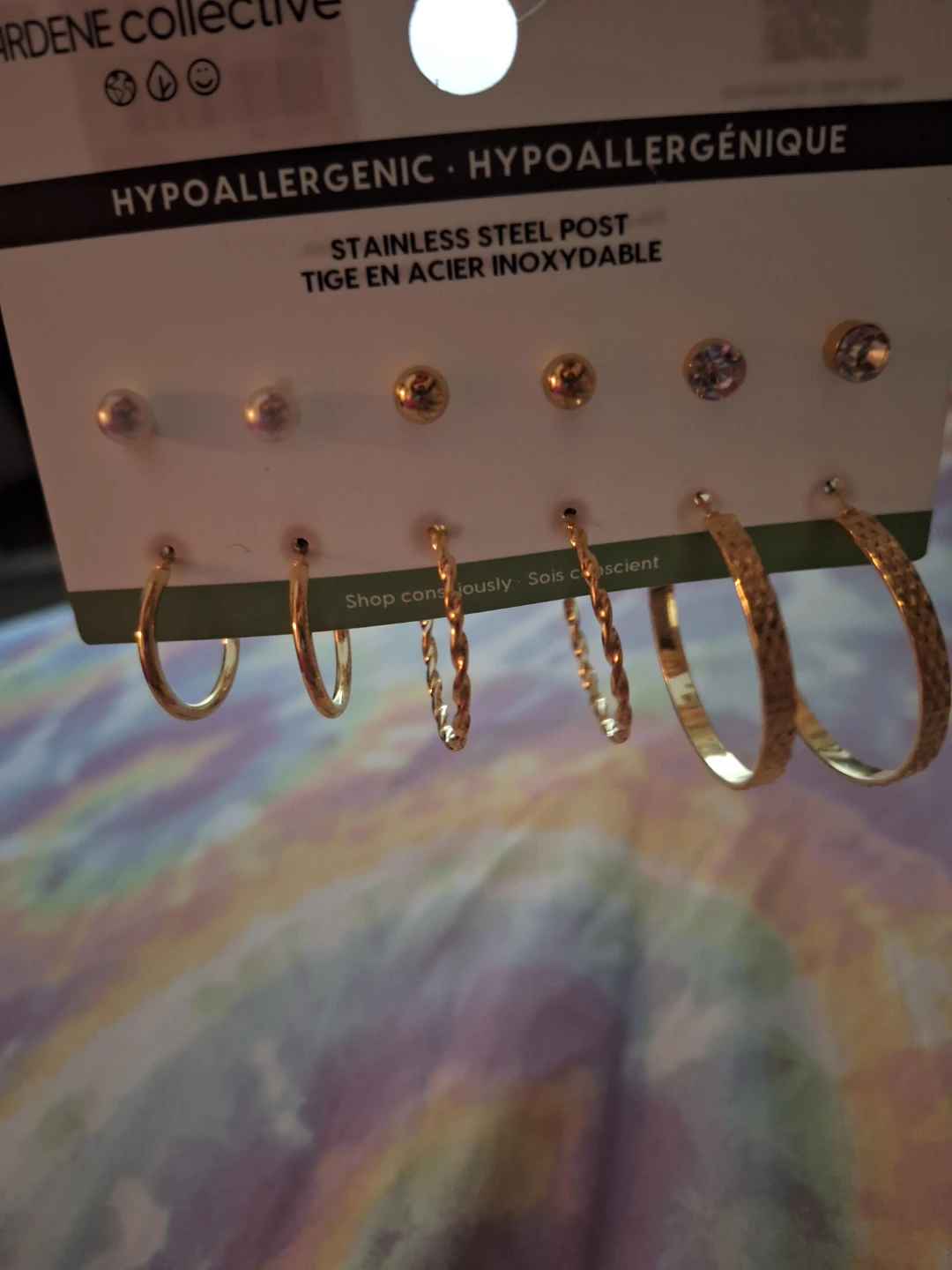 Ardene Collective Gold Tone Earring Set