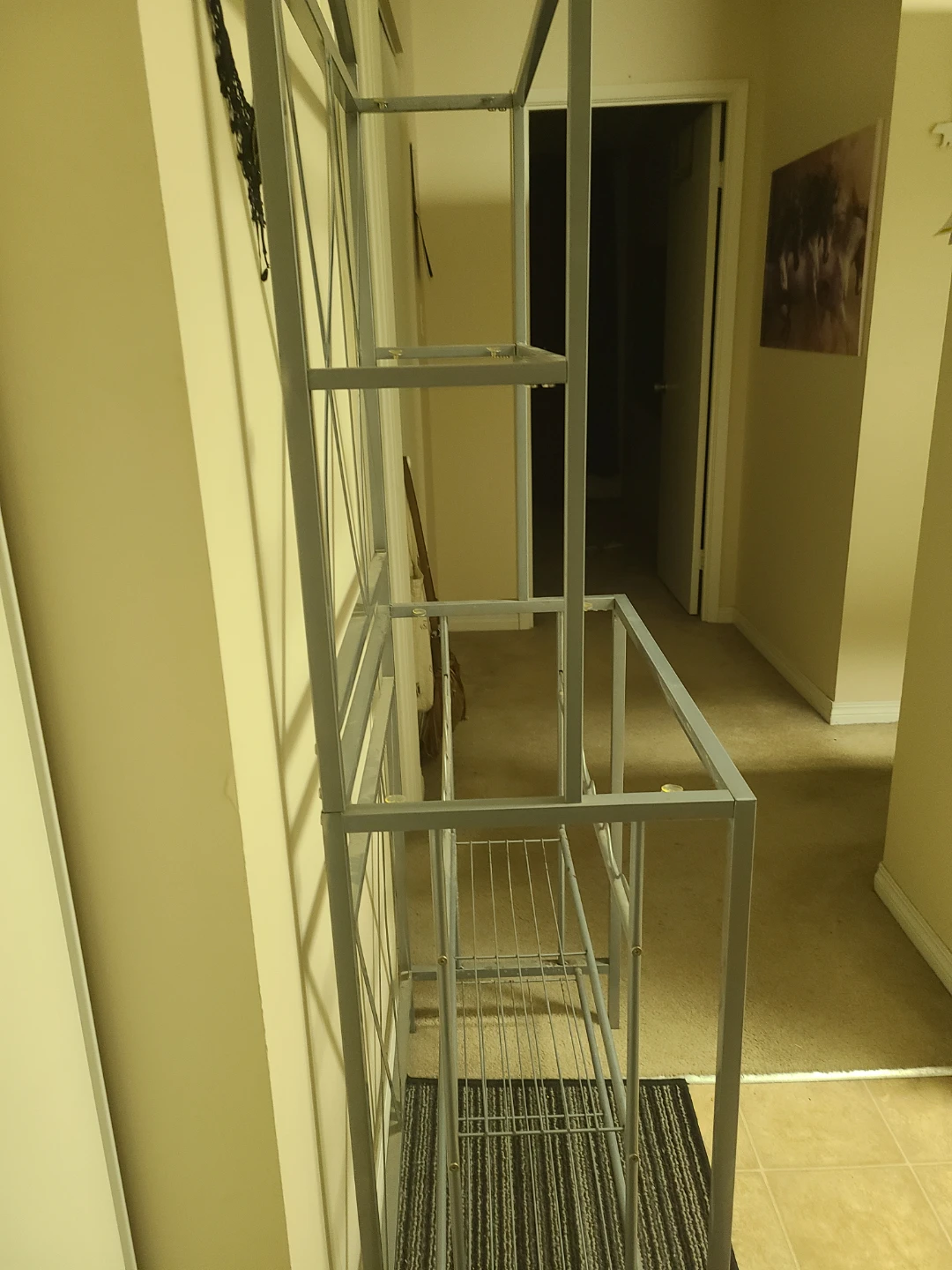 Silver metal bakers rack display stand - photo 2