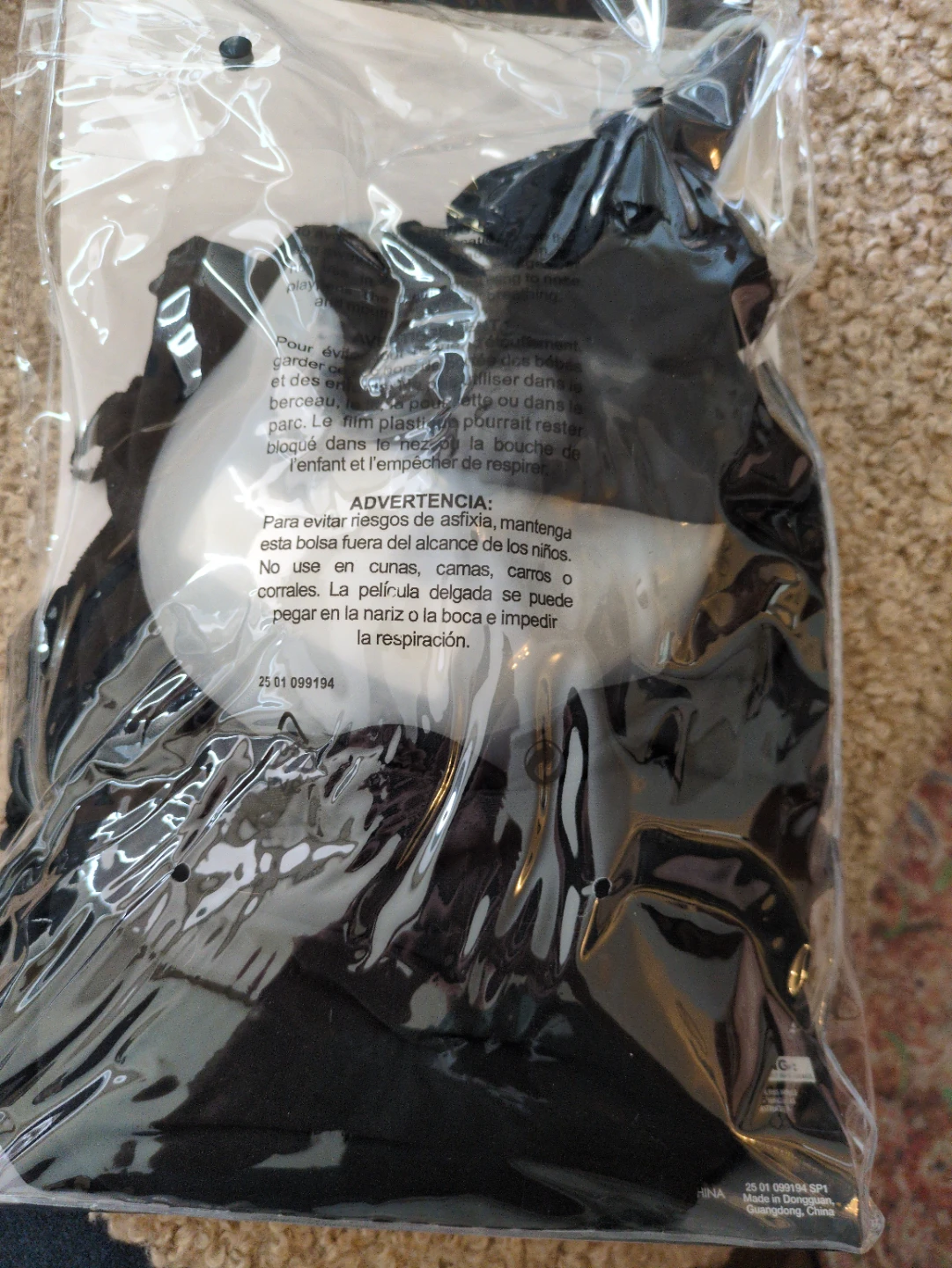 Glow in the Dark Ghost Face Costume X-Large - photo 2