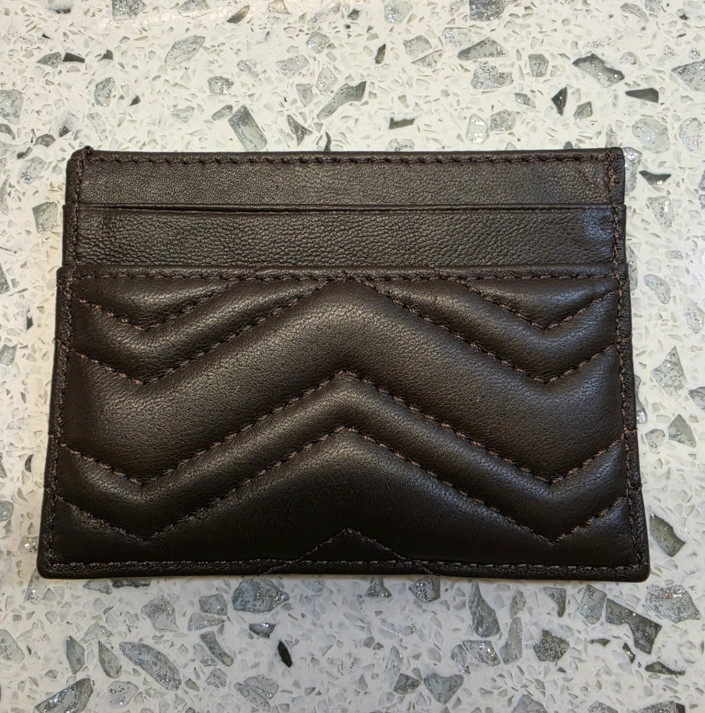 Saint Laurent YSL Quilted Leather Card Holder - photo 2