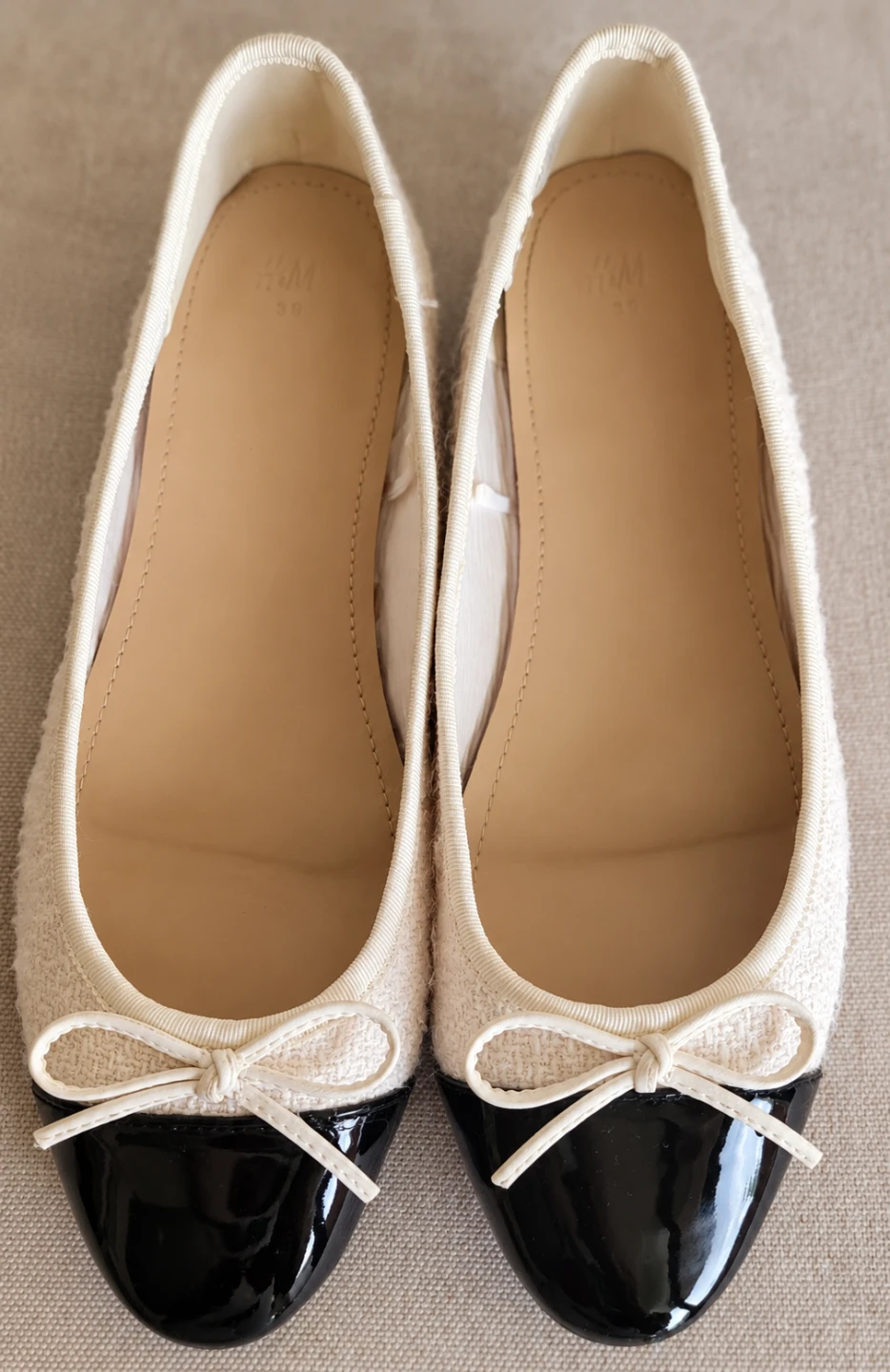 H&M Tweed Ballet Flats – Chanel-Style, Size 39 | Like New - photo 3