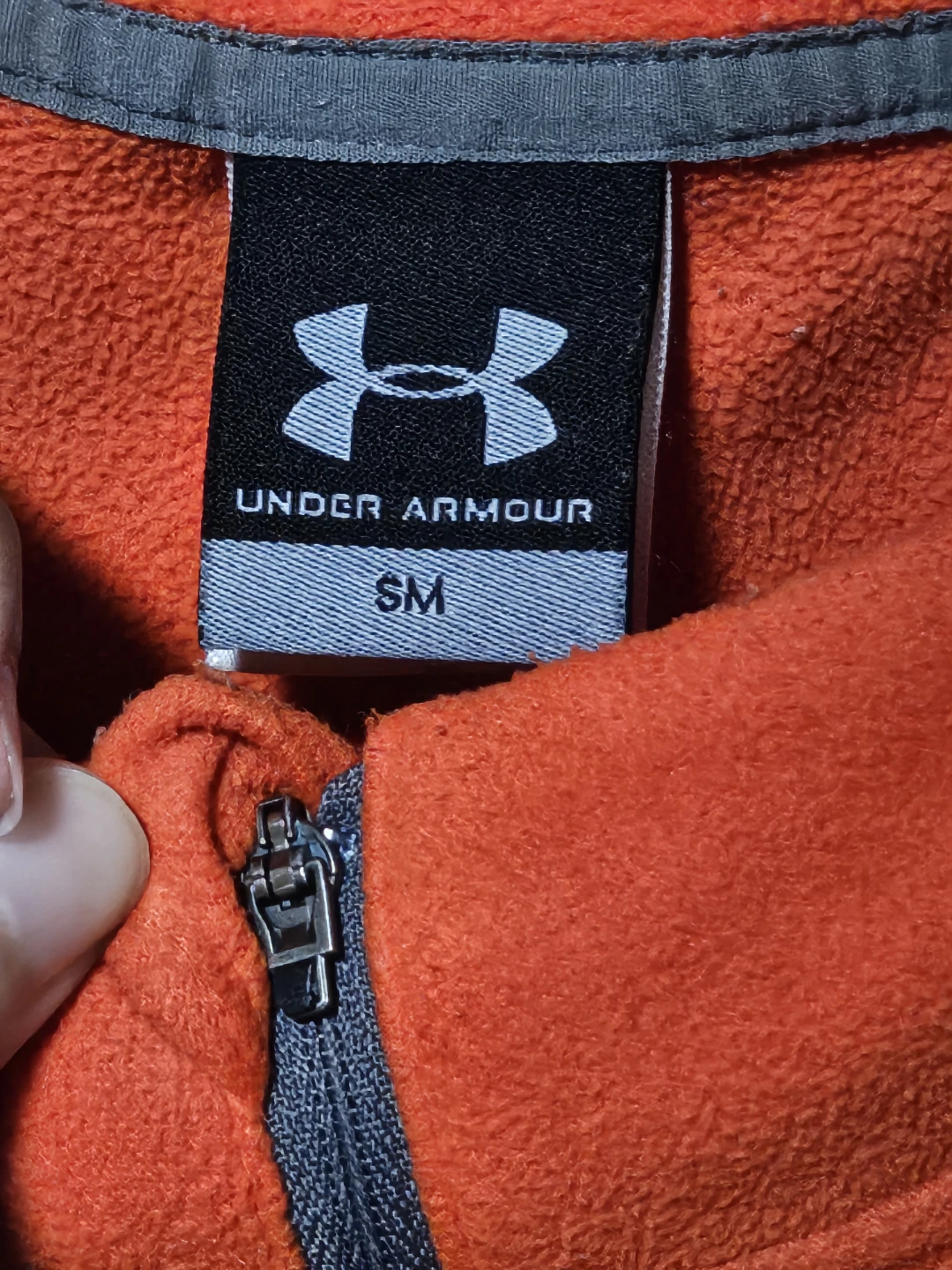 Ideal for Fall Orange Fleece Quarter-Zip Pullover - Under Armour - photo 3