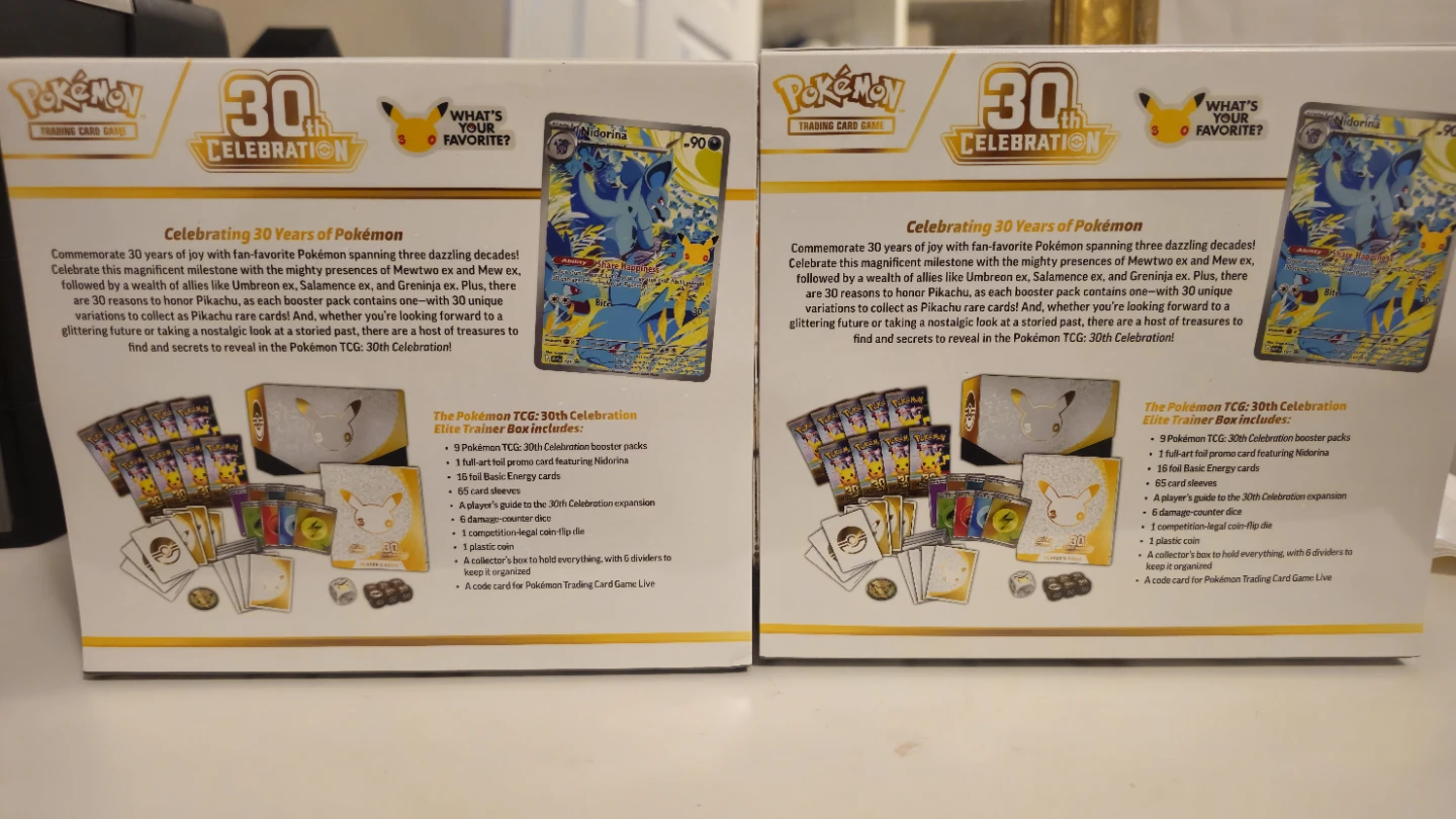 Pokemon TCG 30th Celebration Elite Trainer Boxes - photo 4
