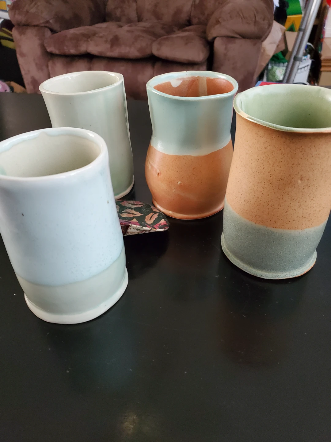 Set of 4 Handcrafted Ceramic Cups - photo 2
