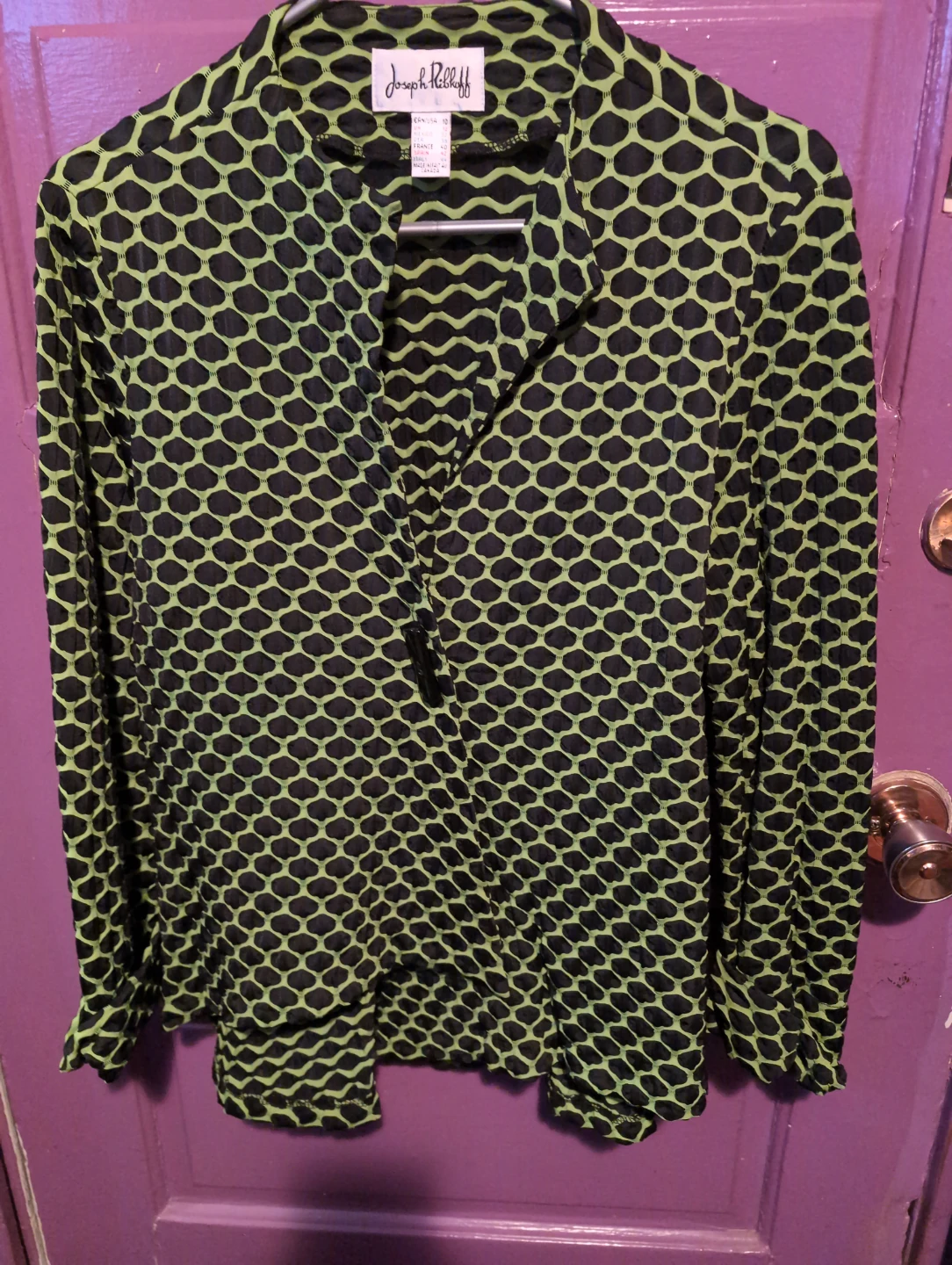 Joseph Ribkoff patterned blouse, size 10