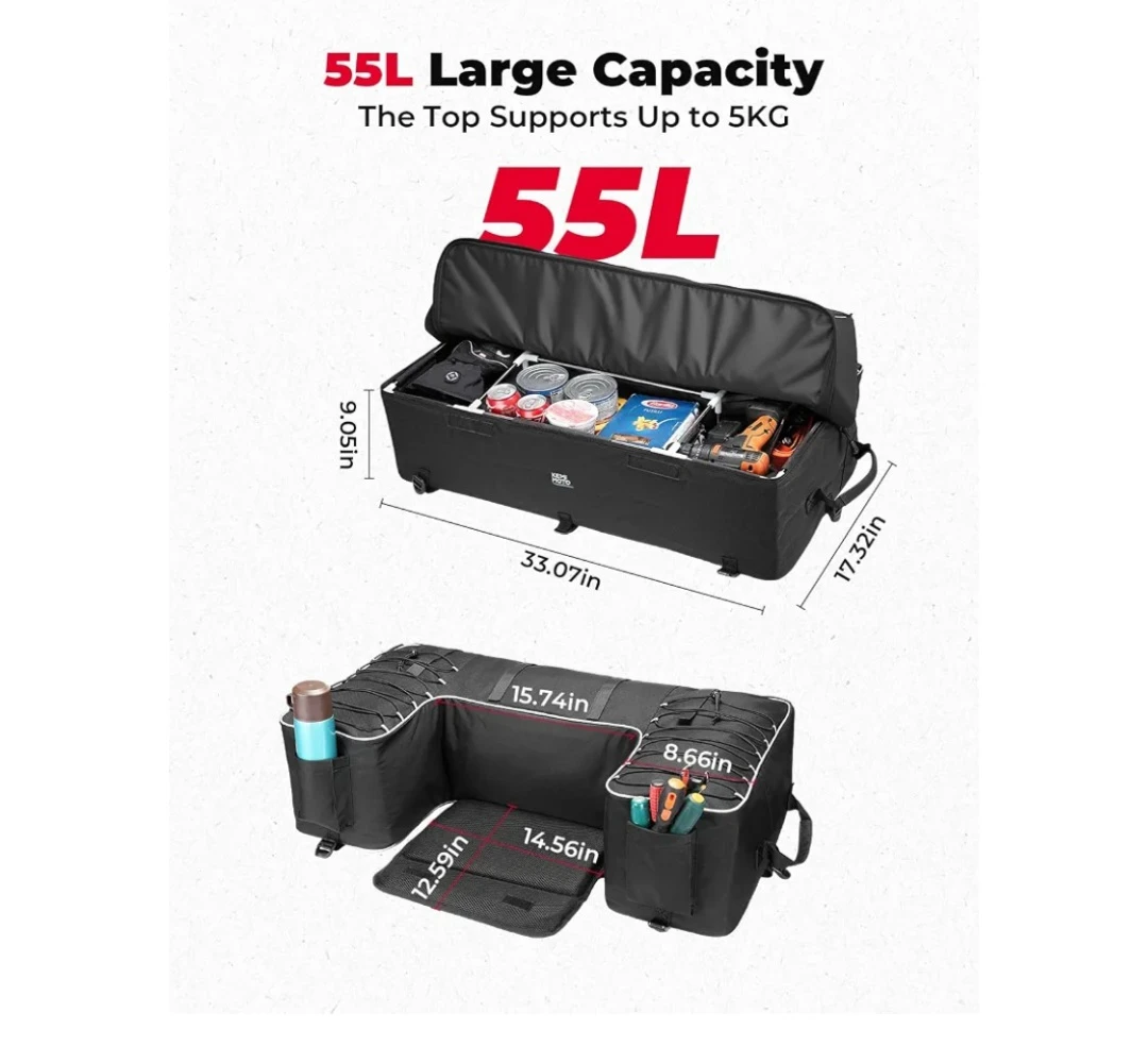 Kemimoto 55L ATV Rear Storage Bag - photo 3