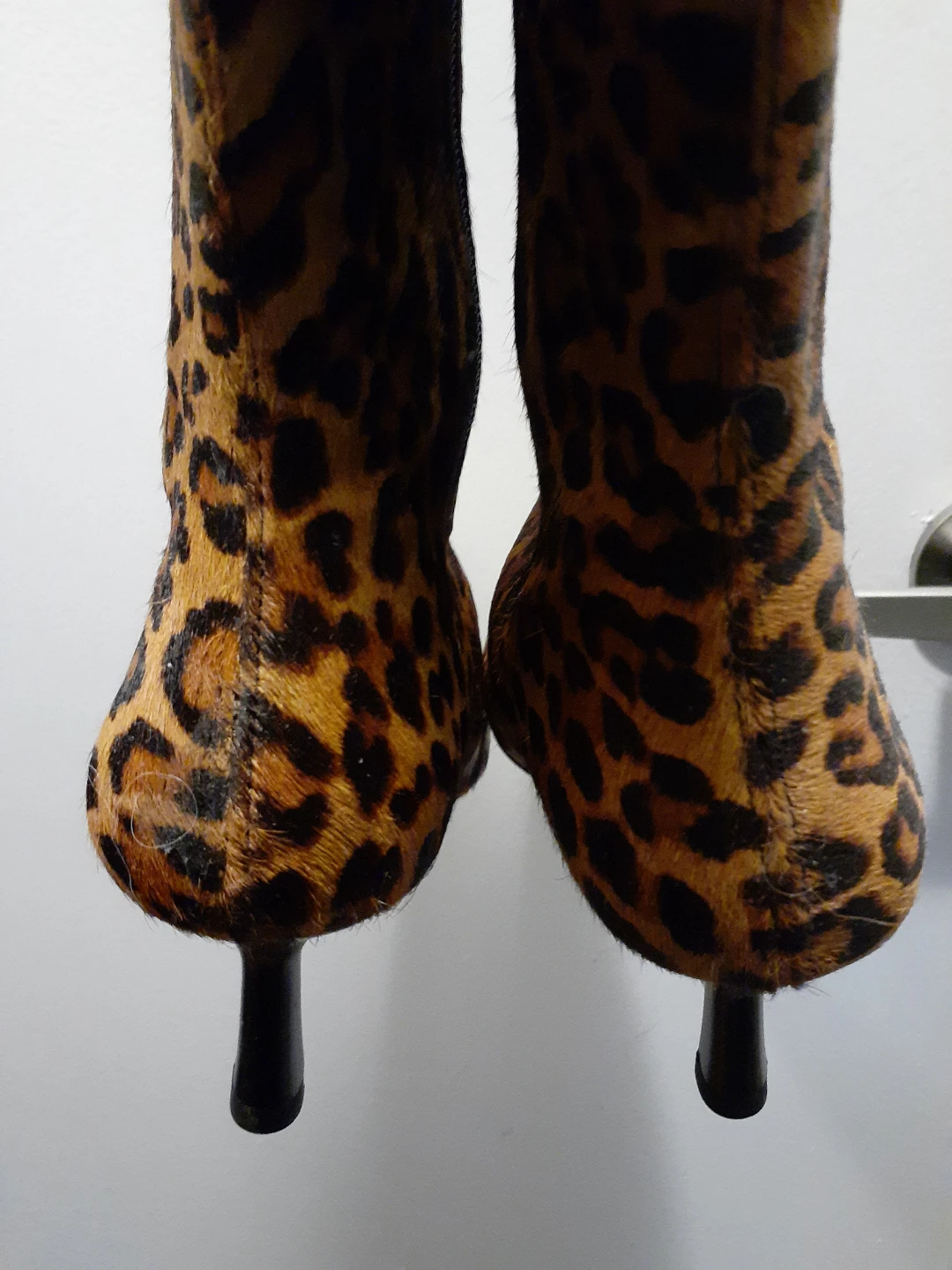 Zara Leopard Print Knee-High Boots Size 10 - photo 5