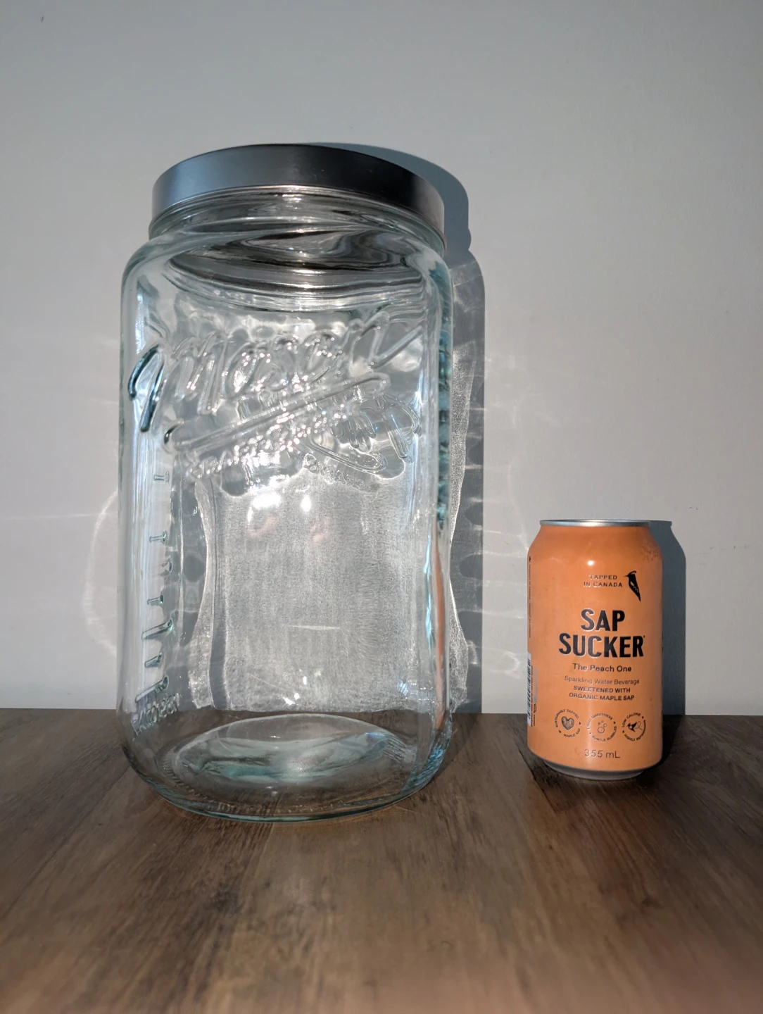Two Glass Storage Jars with Metal Lids - photo 2