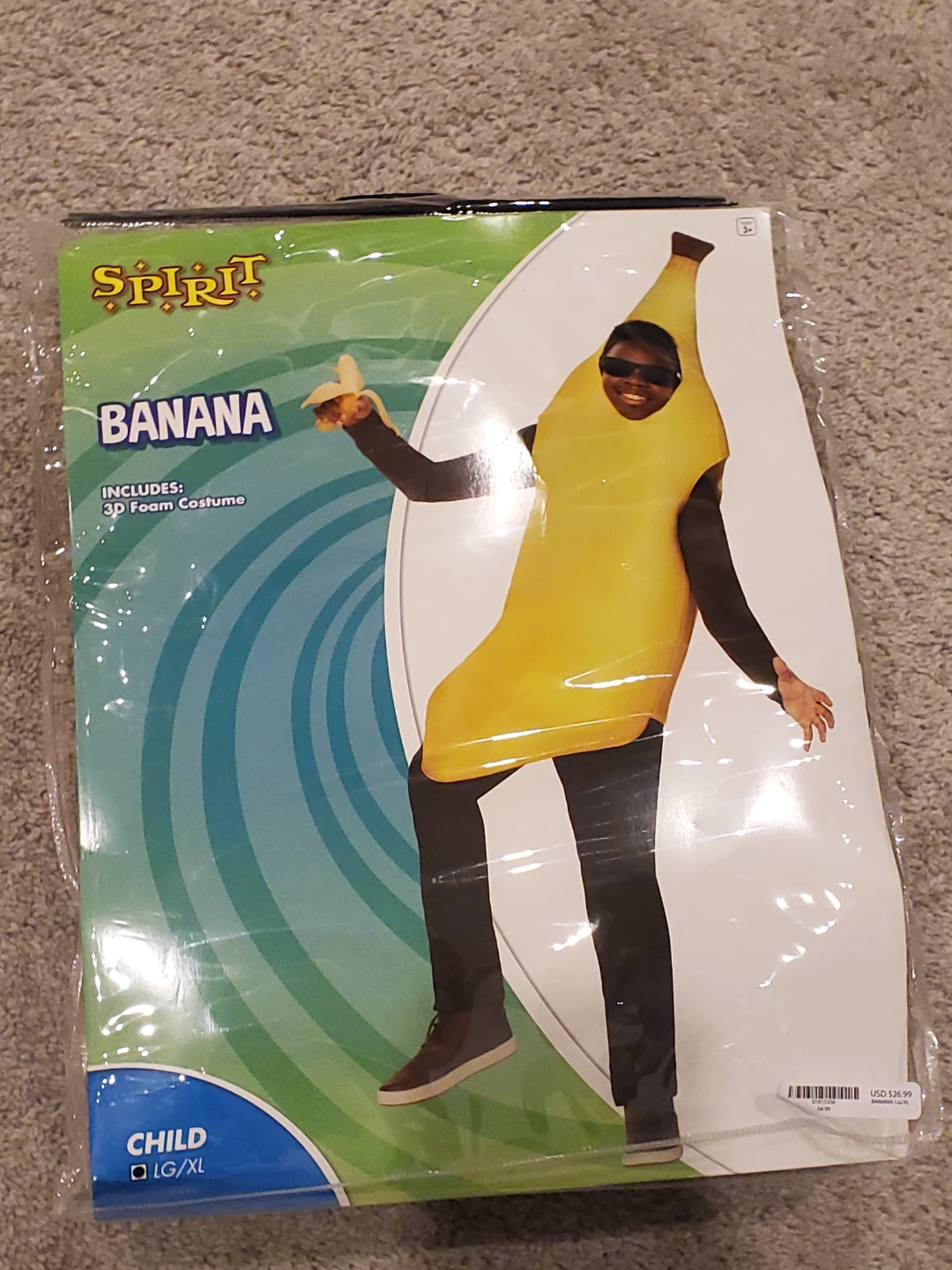 Spirit Halloween Banana Costume Child Size LG/XL - photo 2