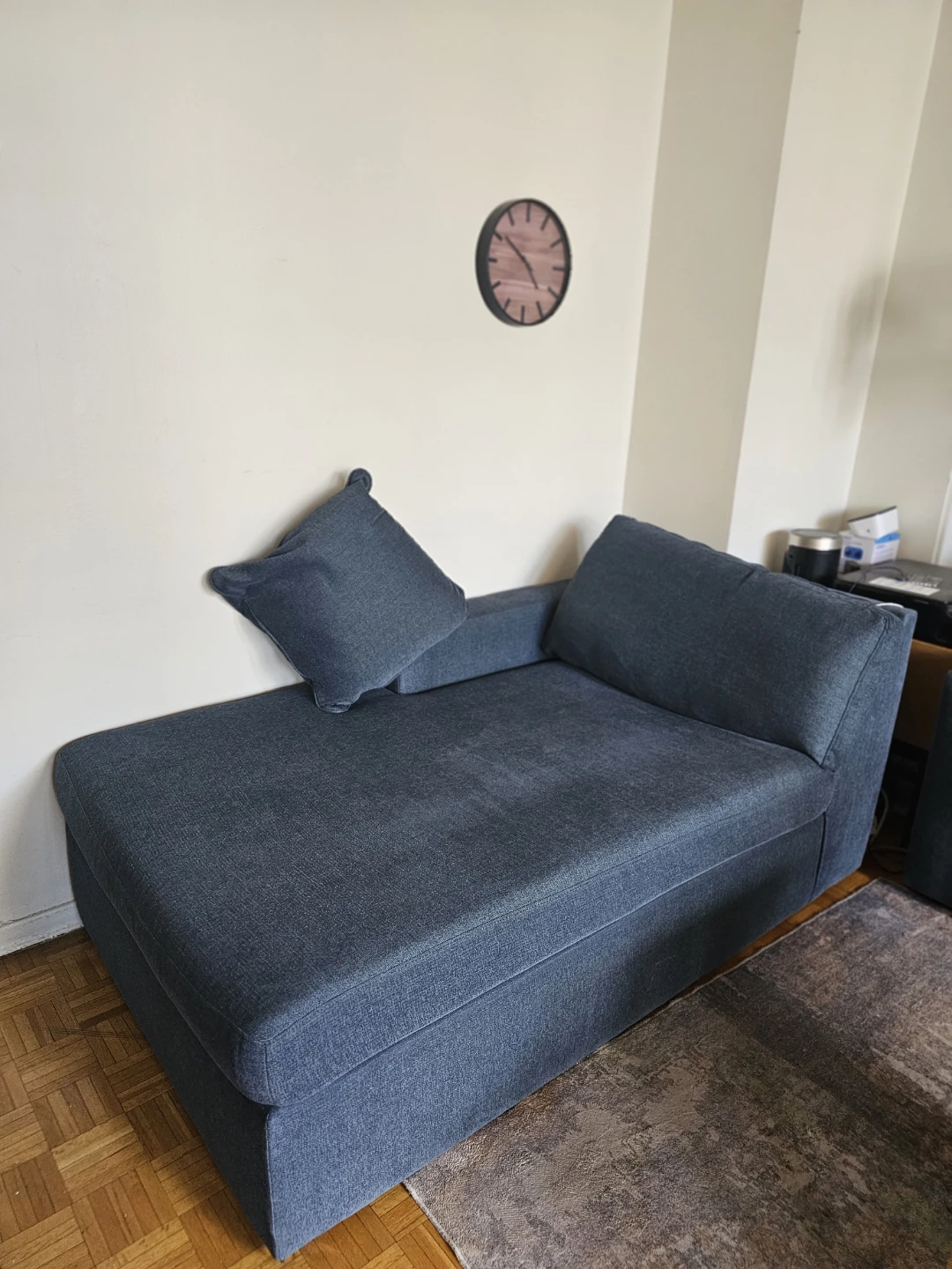 Blue fabric chaise lounge - photo 2