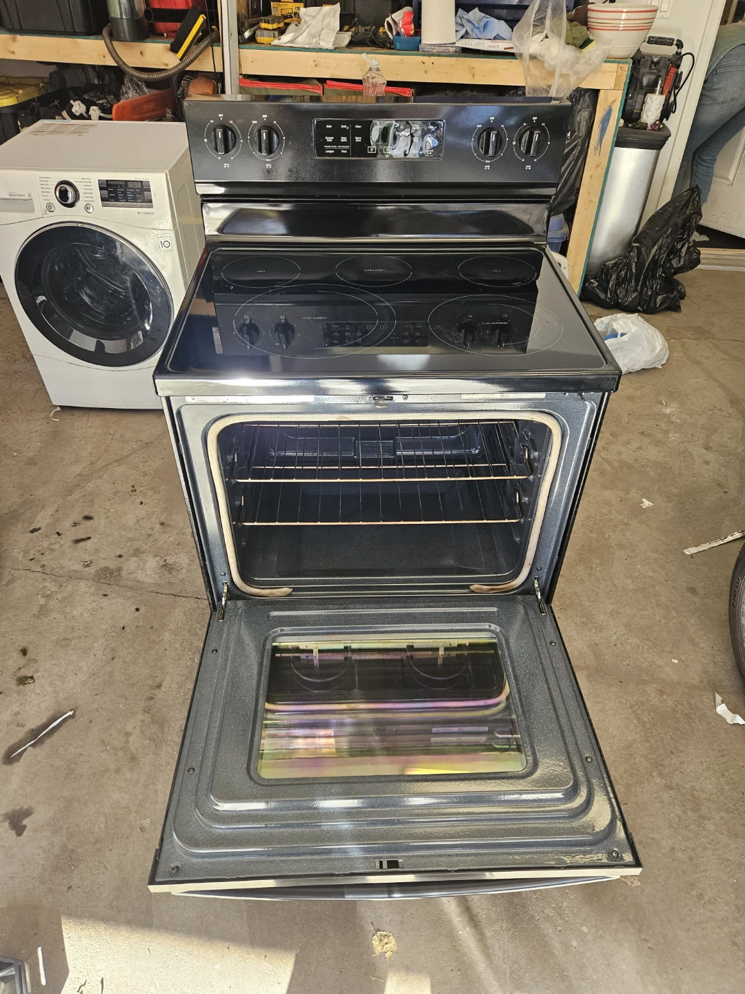 Black Electric Range Stove