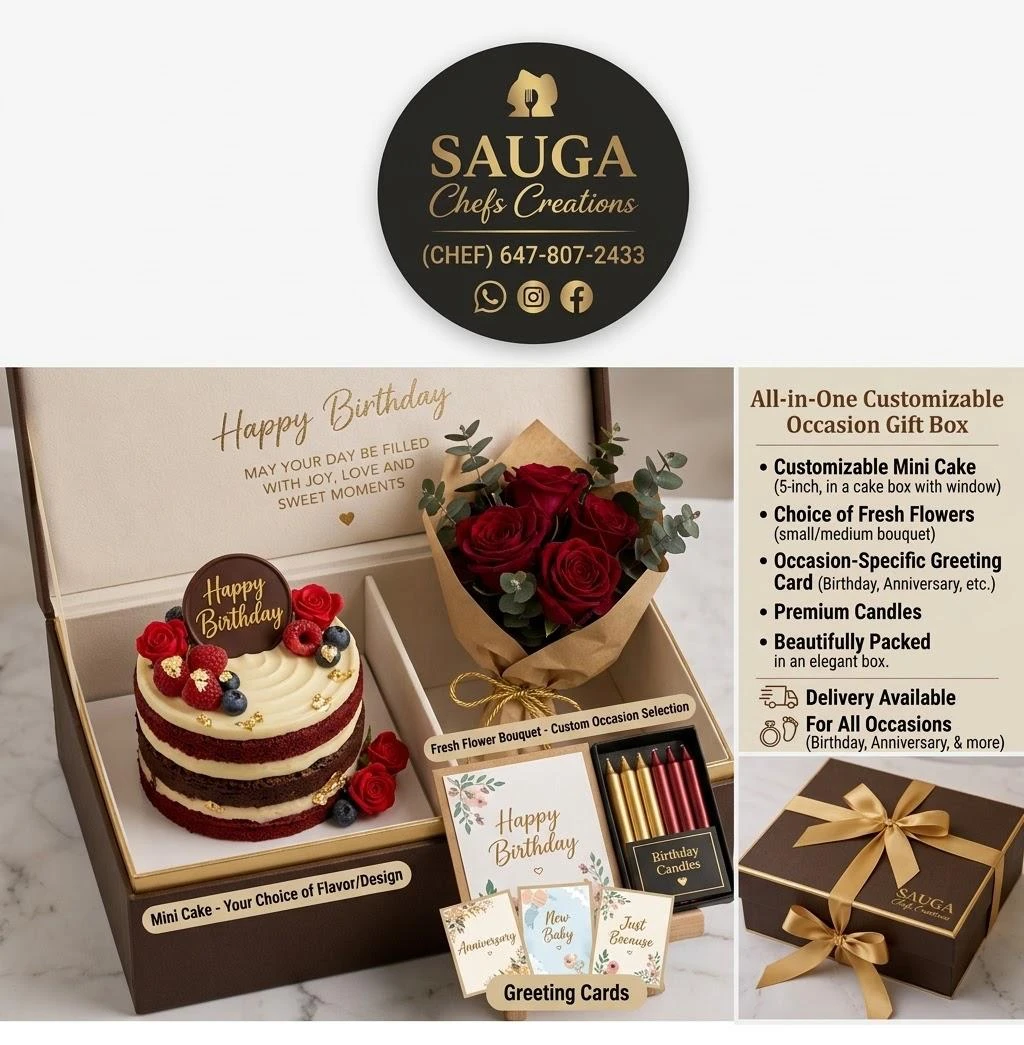 Sauga Chefs Creations All-in-One Occasion Gift Box