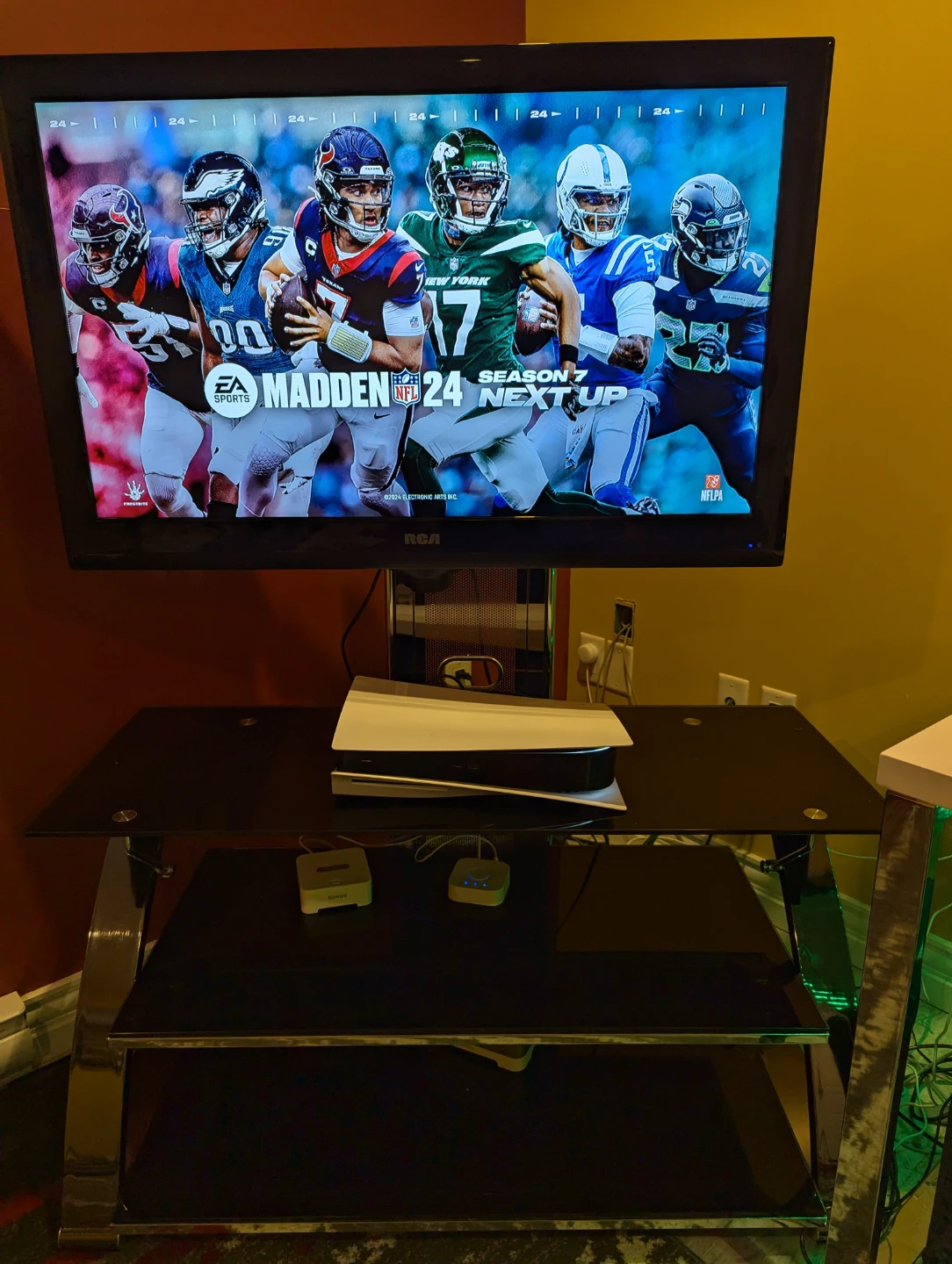 Black Glass TV Stand - photo 3