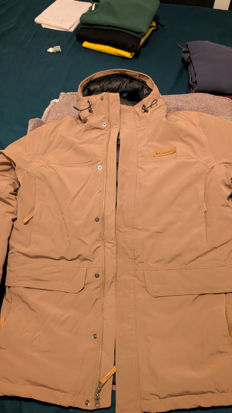 Columbia Tan Winter Jacket M size