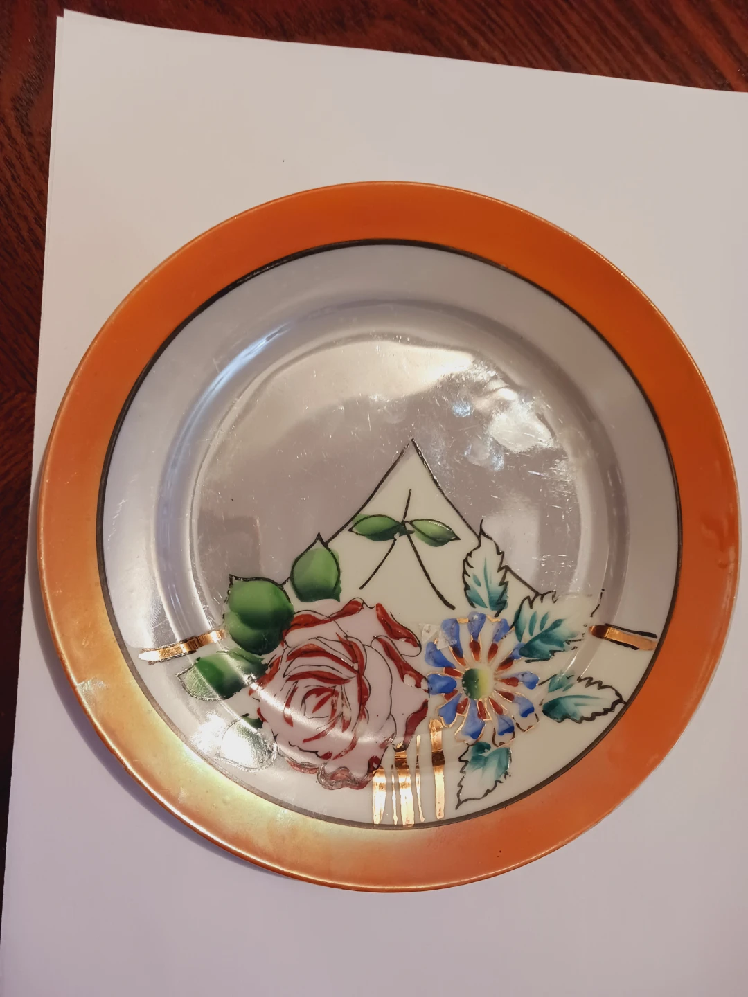 Beautiful Vintage Japanese Handpainted Plate - photo 3