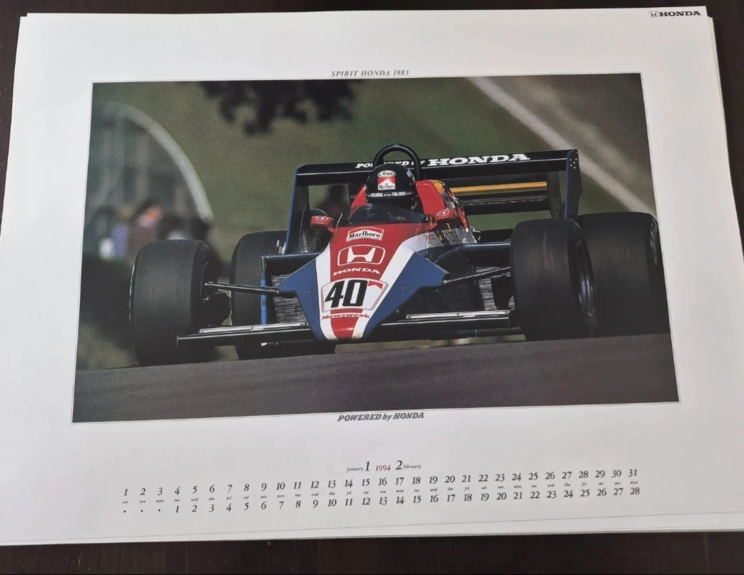 1994 Honda Formula One Grand Prix Calendar - photo 2