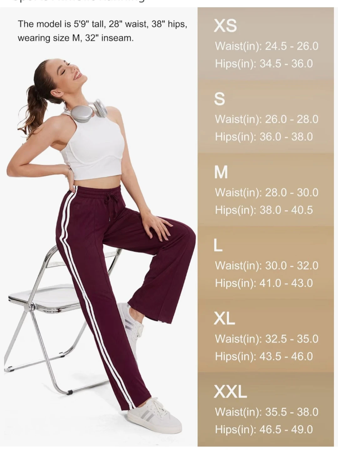 Tapata Women's Straight Leg Track Pants - photo 3